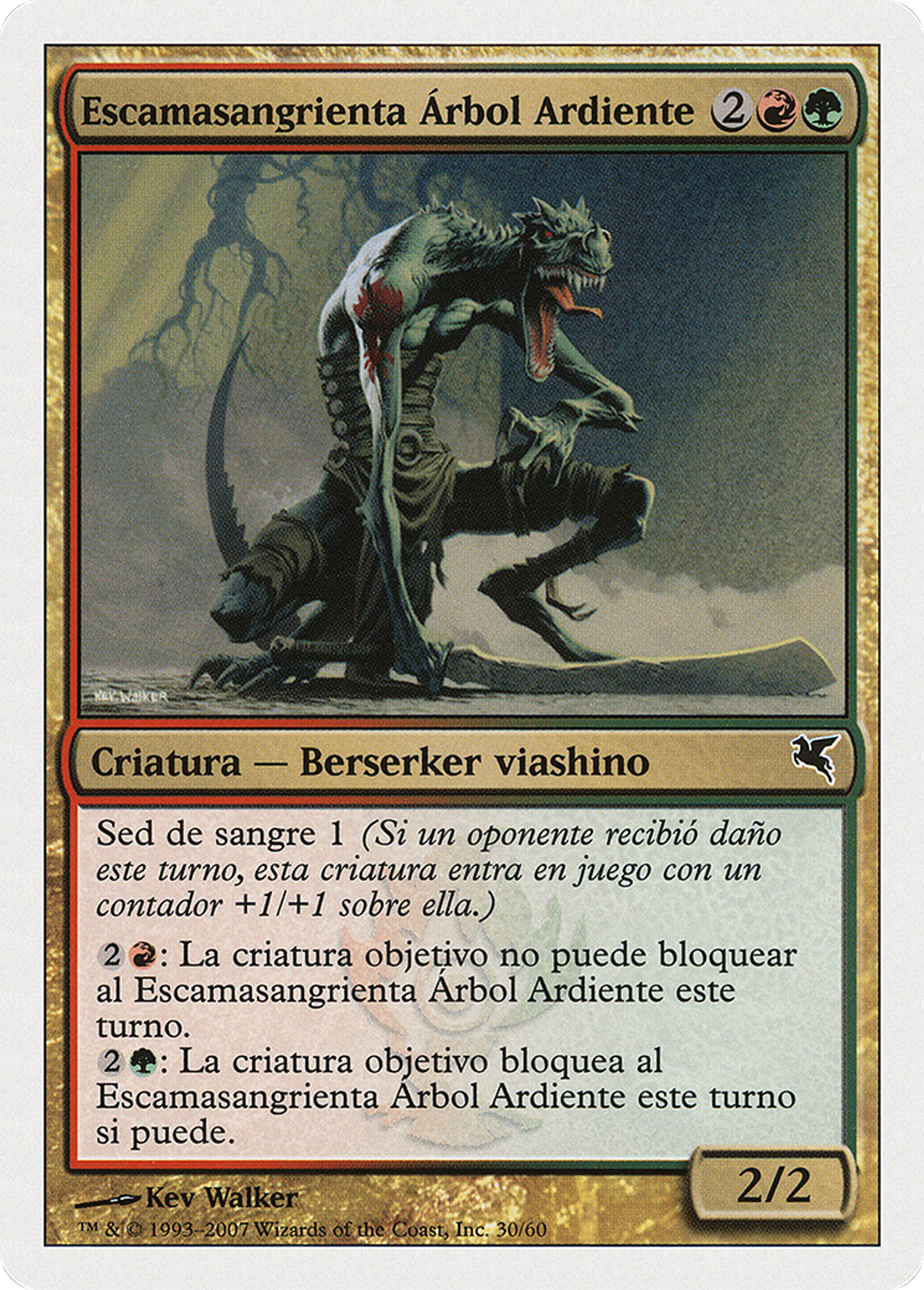 Écaillesang de Brûlebranche — Salvat 2005 — Magic: The Gathering
