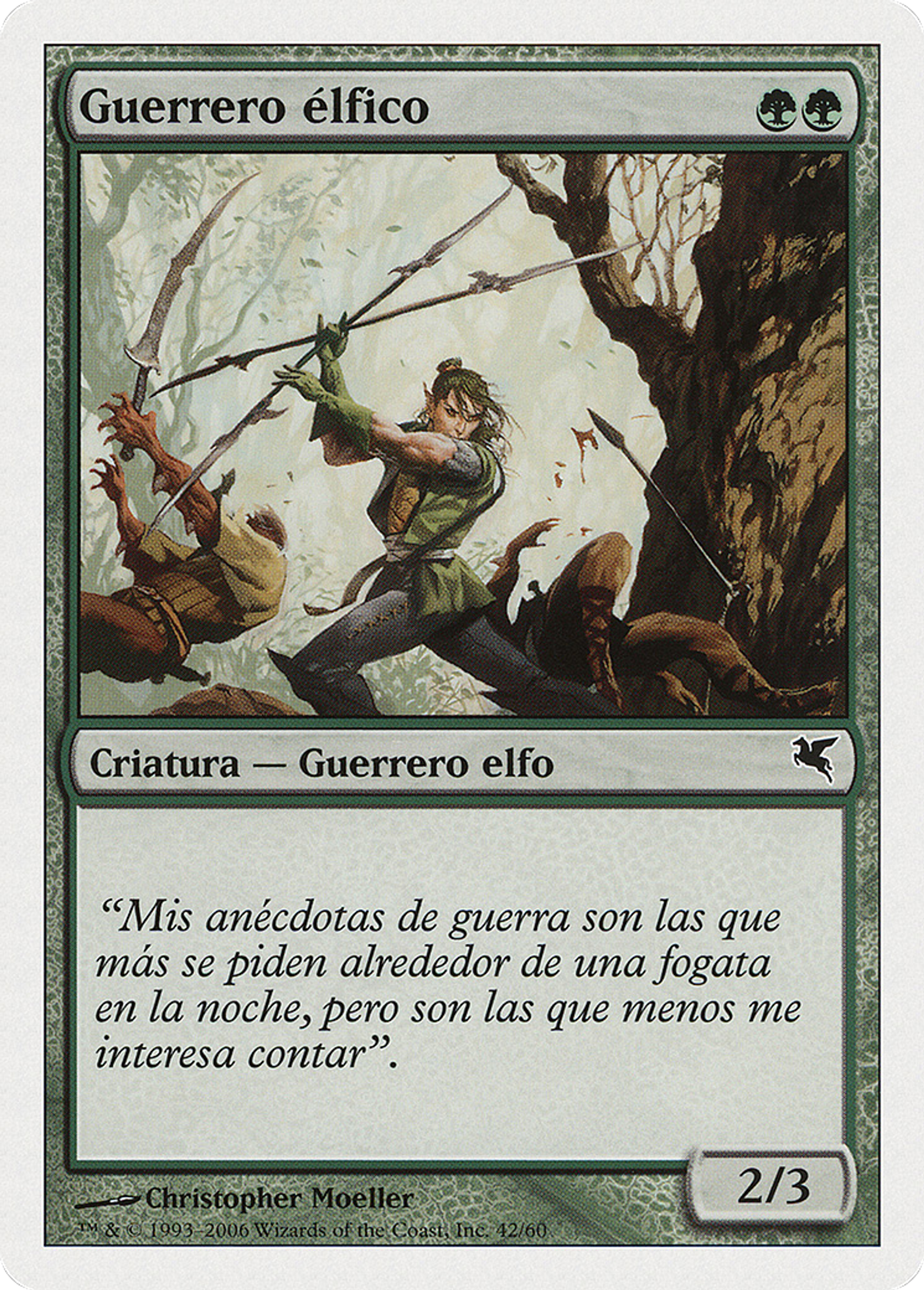 Guerrier elfe — Salvat 2005 — Magic: The Gathering