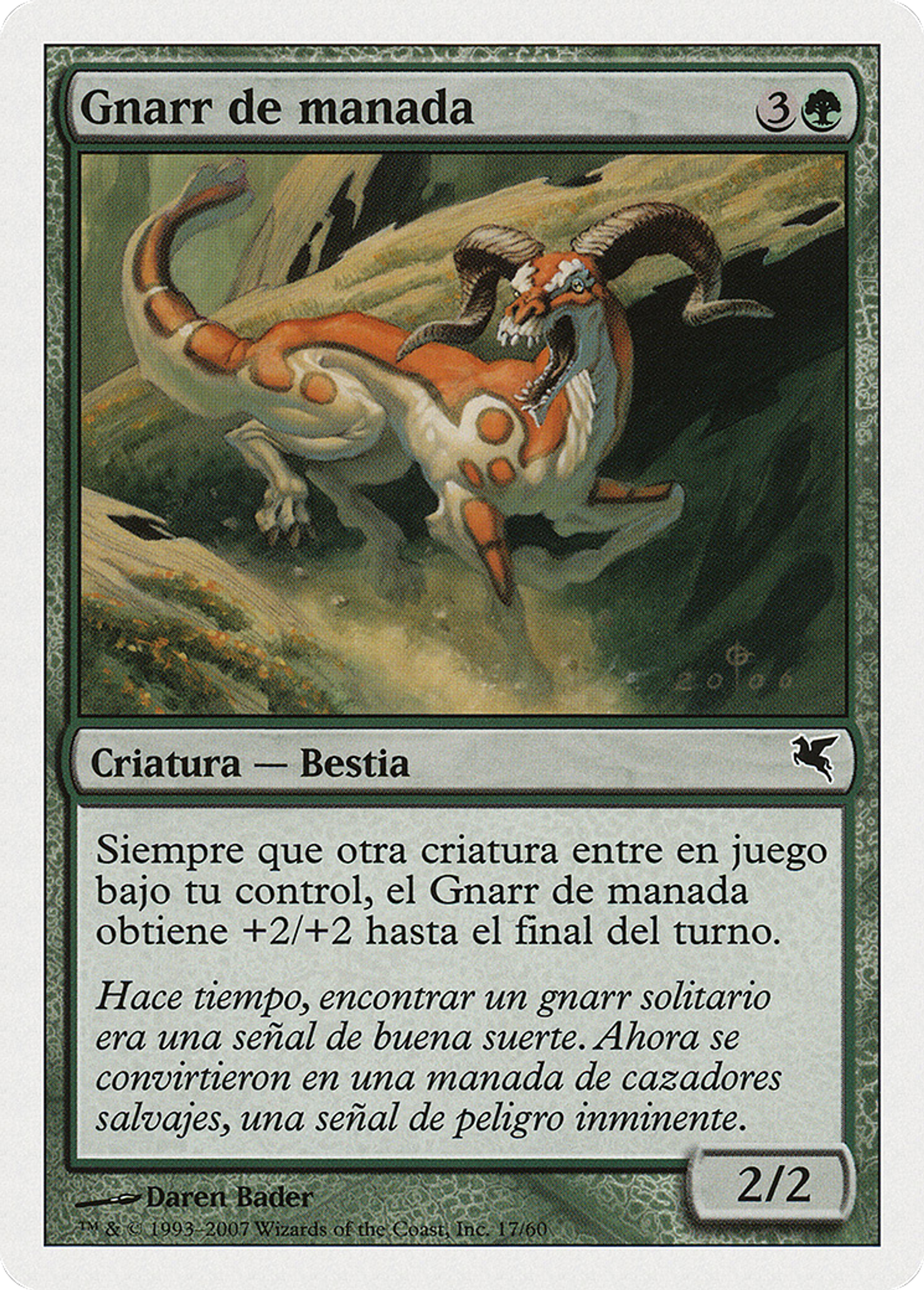 Gnarr de troupeau — Salvat 2005 — Magic: The Gathering