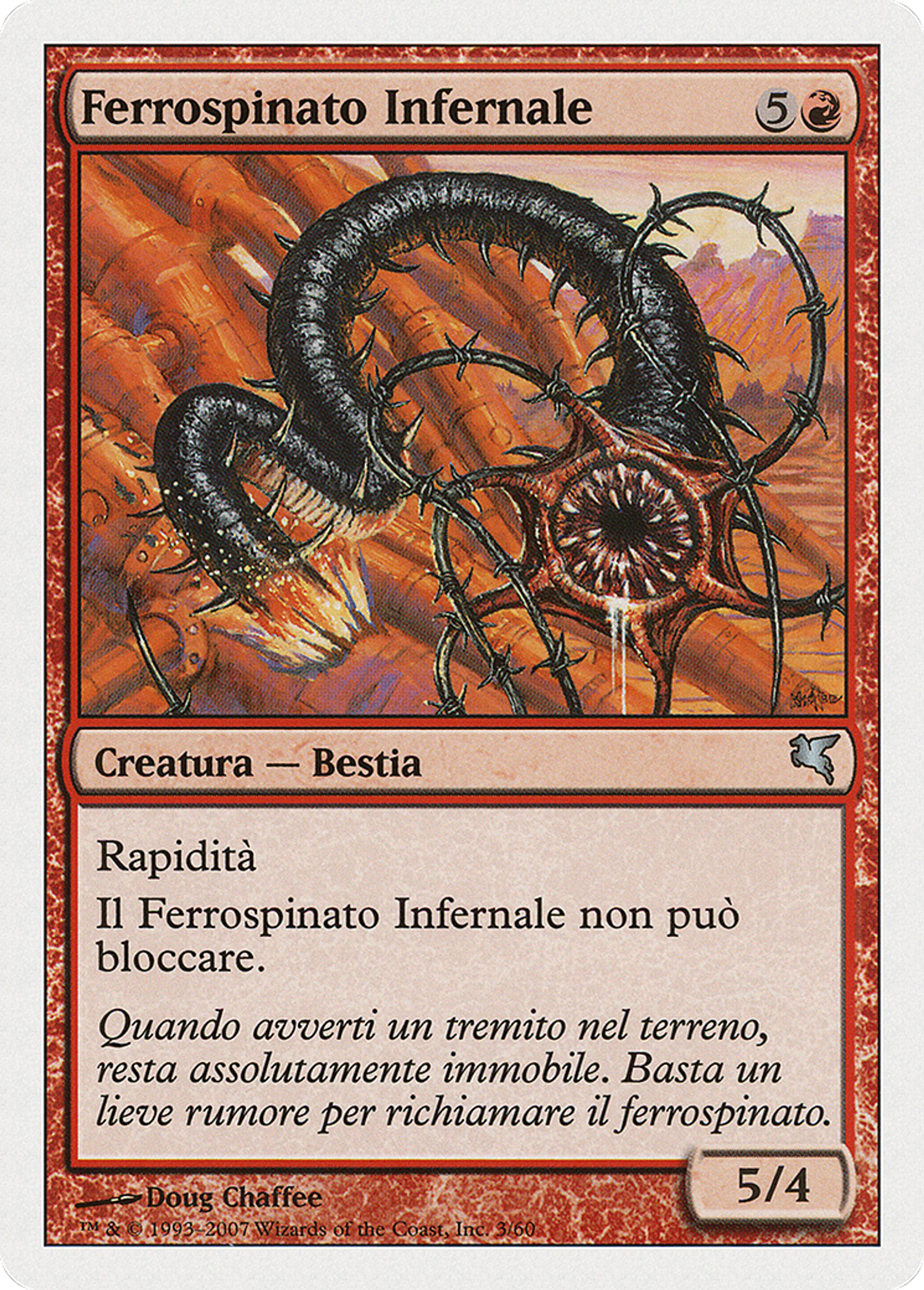 Monstruosité de fer barbelé — Salvat 2005 — Magic: The Gathering