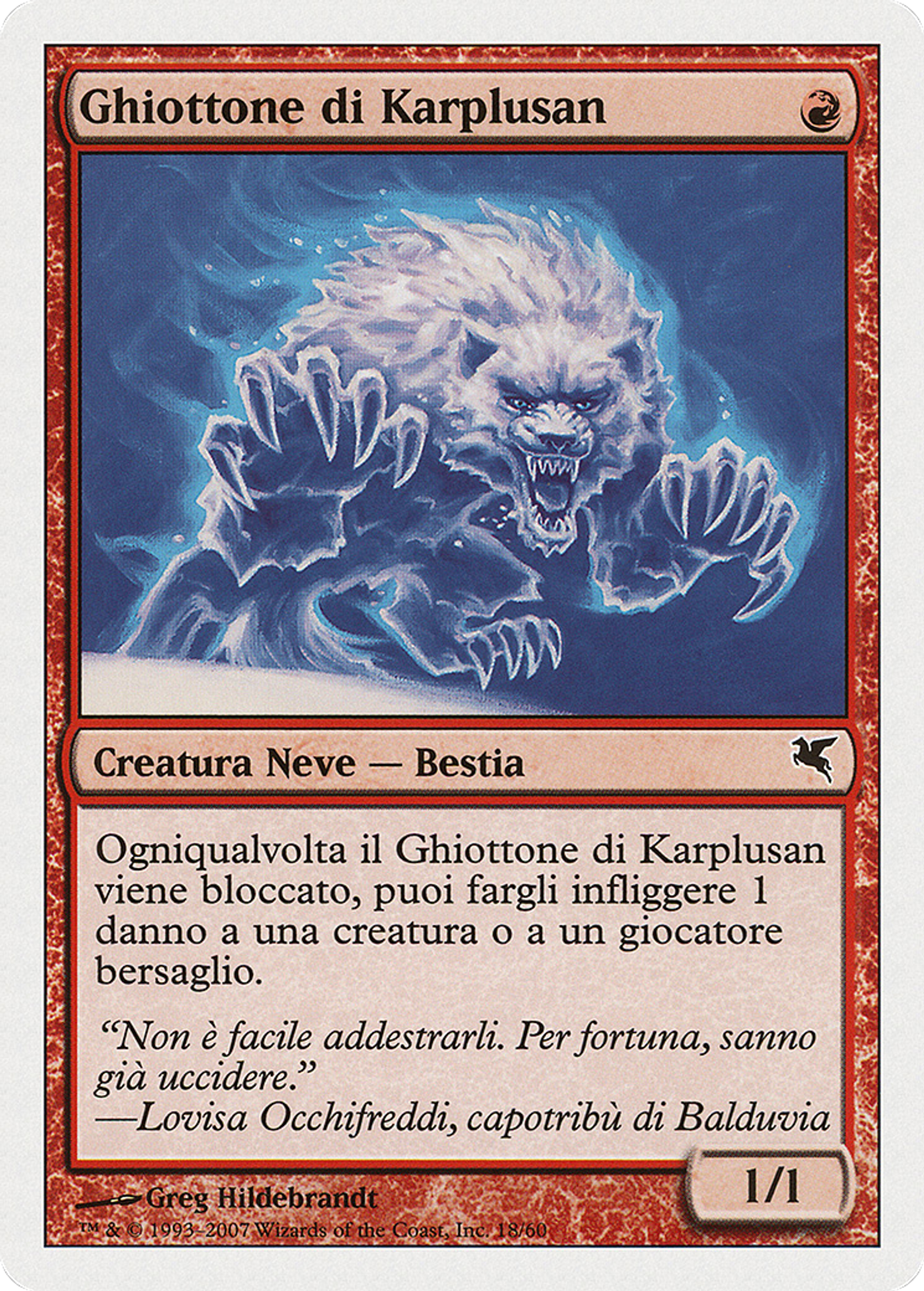 Glouton karpluséan — Salvat 2005 — Magic: The Gathering