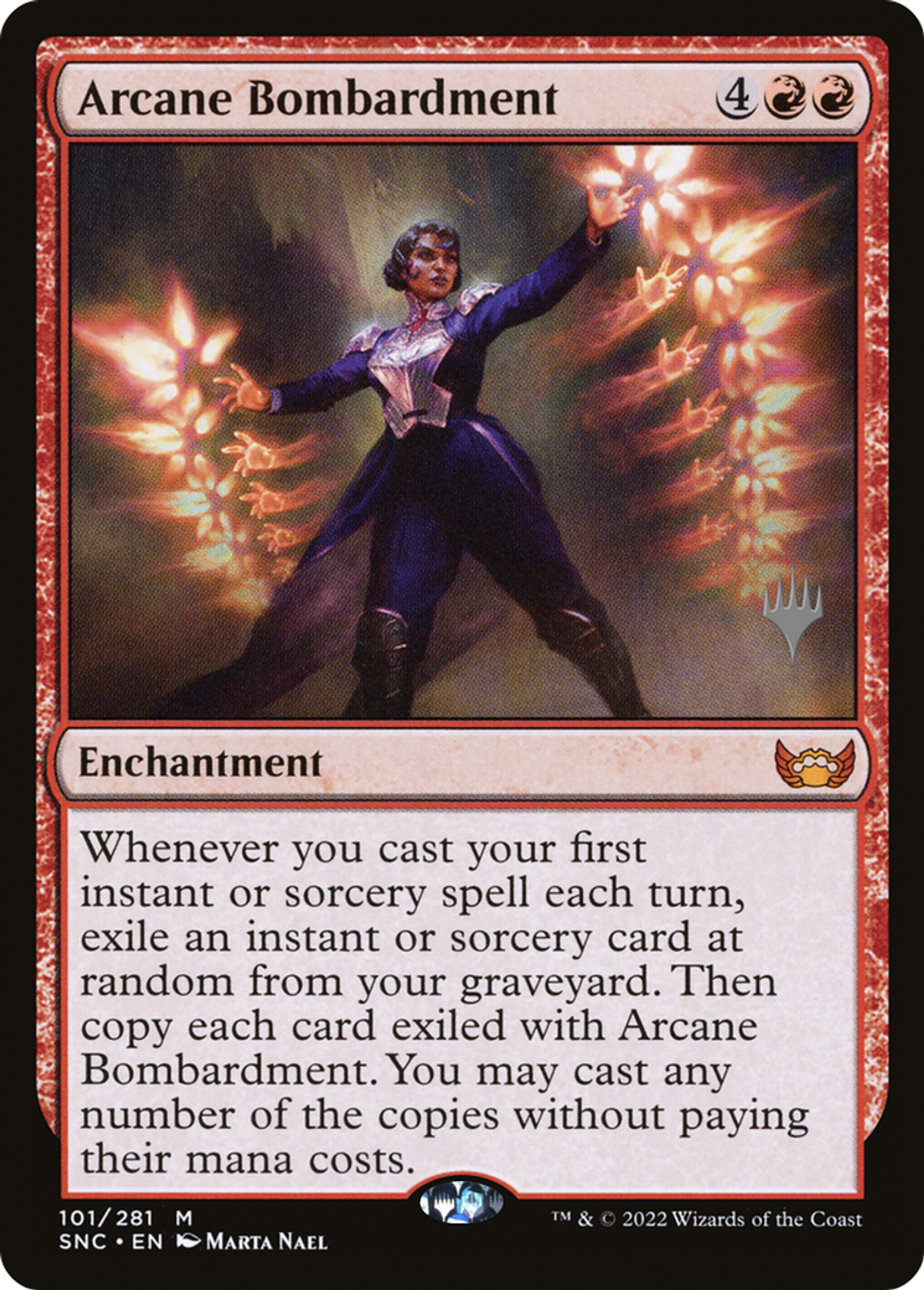 Bombardement ésotérique — Streets of New Capenna Promos — Magic: The Gathering