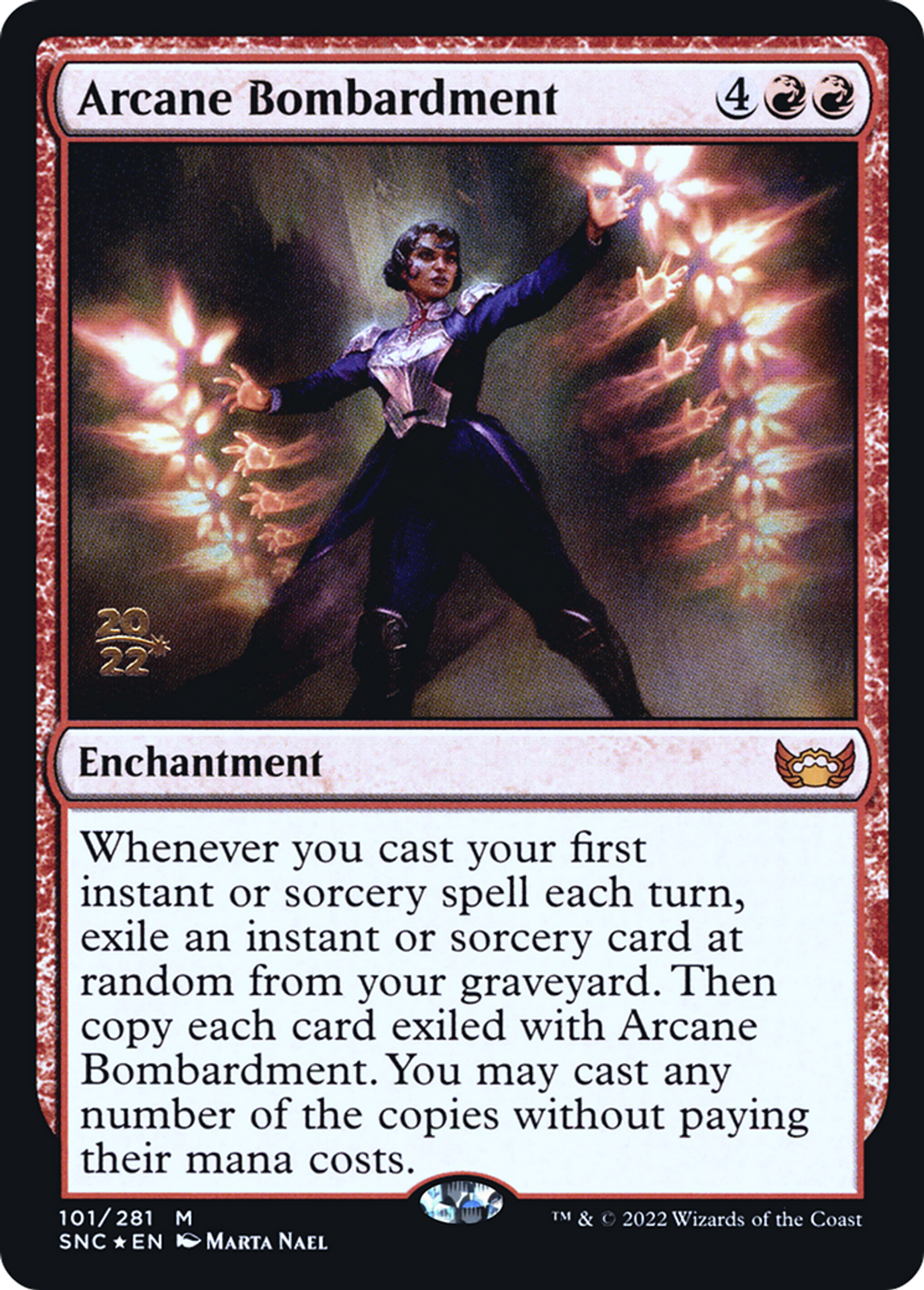 Bombardement ésotérique — Streets of New Capenna Promos — Magic: The Gathering
