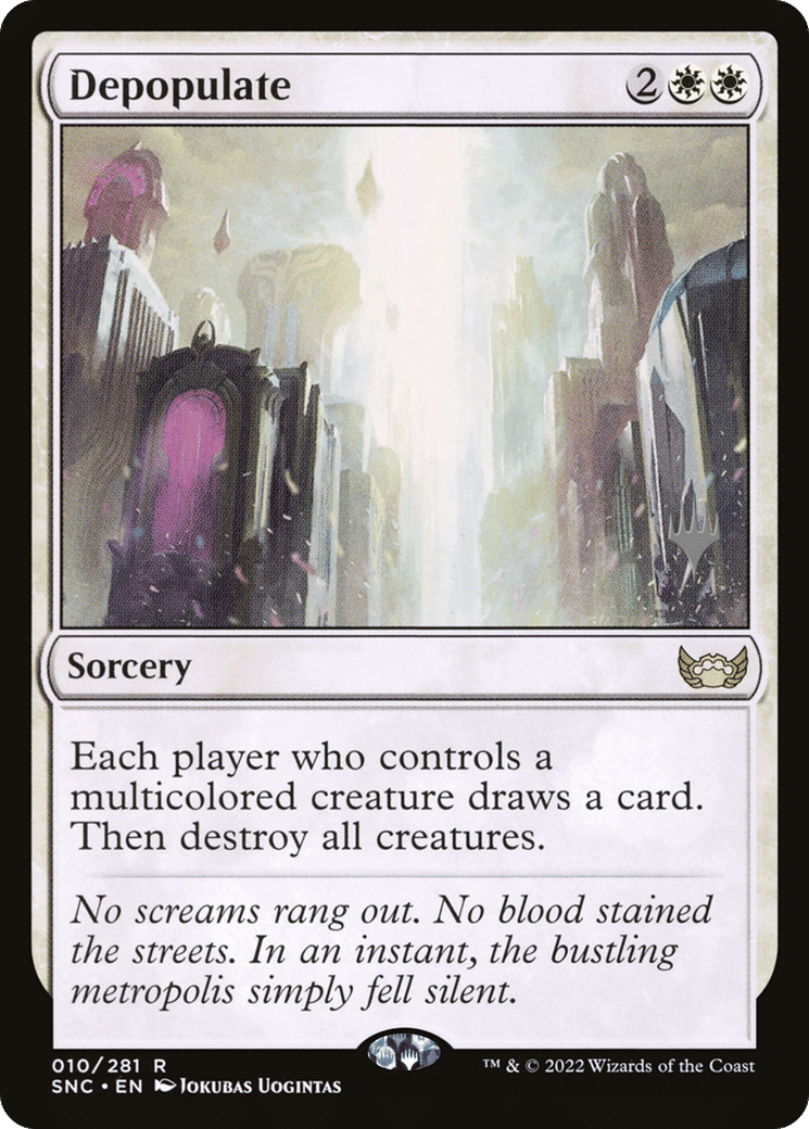 Depopulate — Streets of New Capenna Promos — Magic: The Gathering
