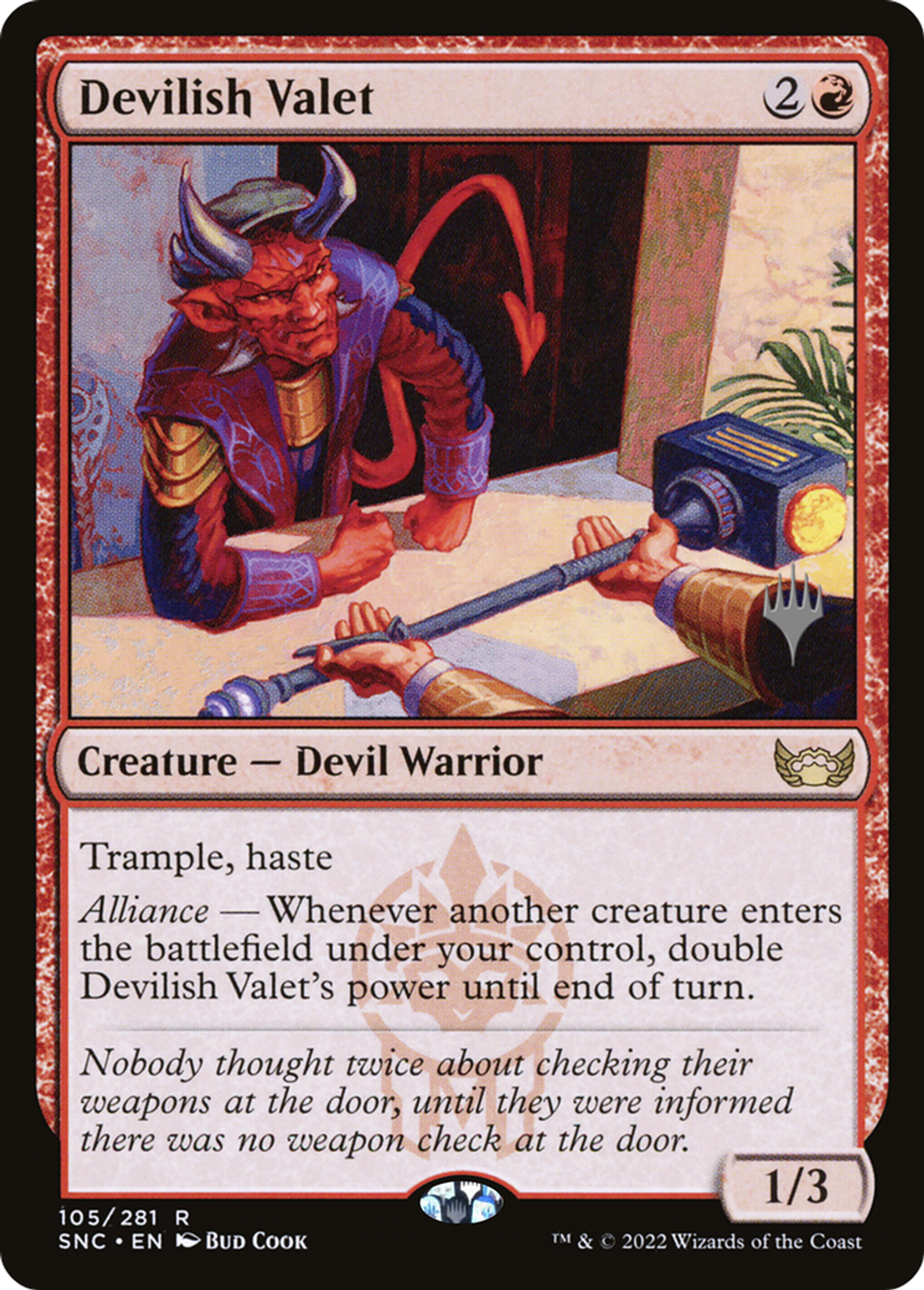 Diable valet — Streets of New Capenna Promos — Magic: The Gathering