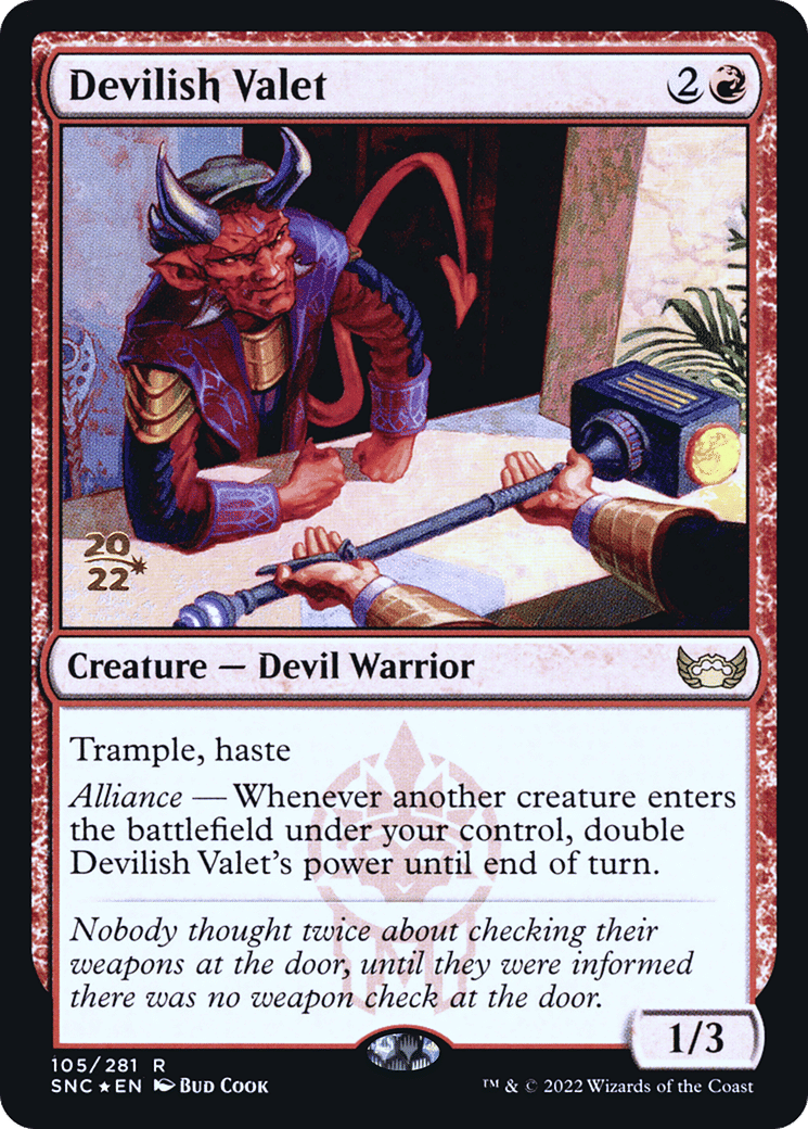 Devilish Valet — Streets of New Capenna Promos — Magic: The Gathering