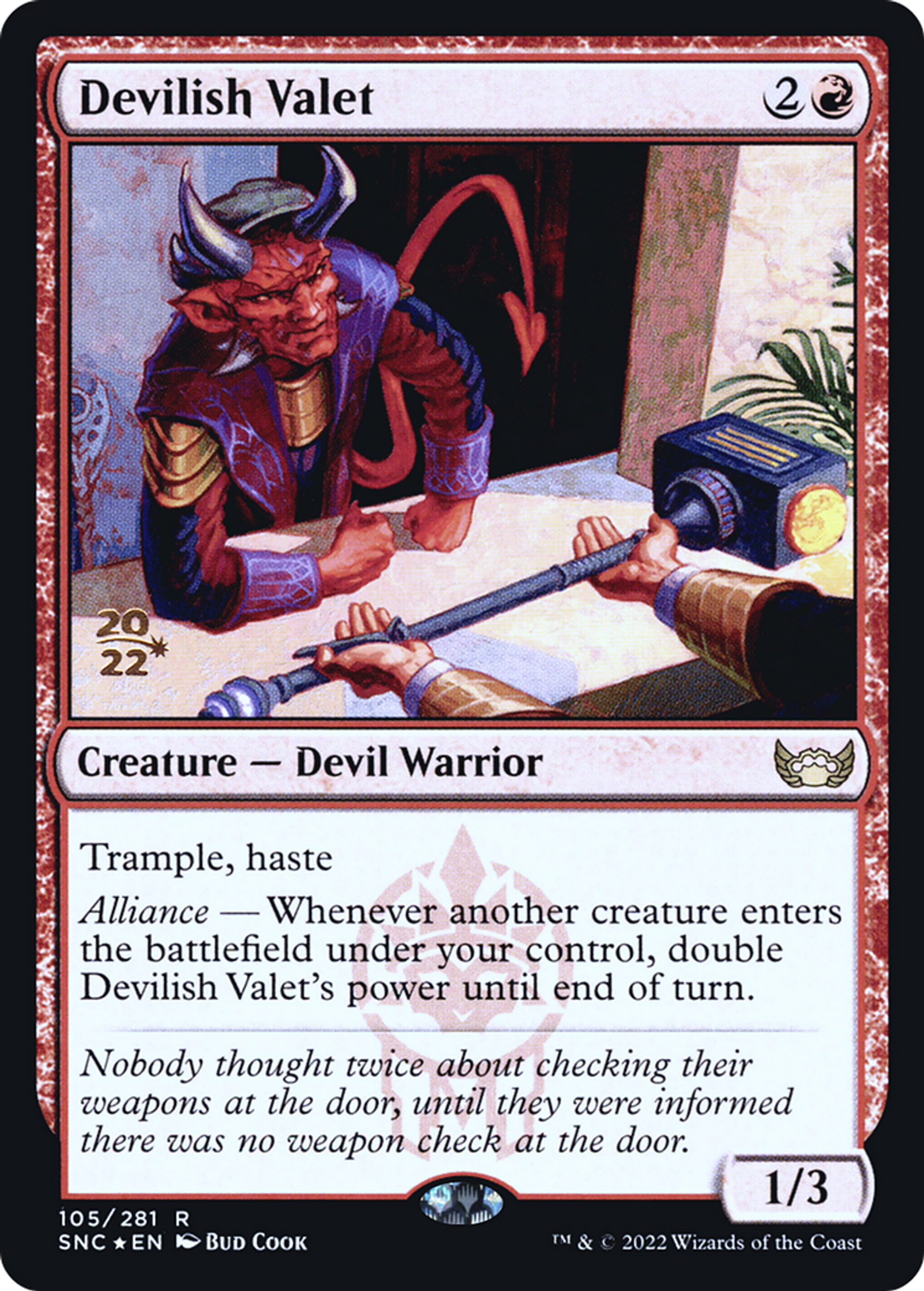 Diable valet — Streets of New Capenna Promos — Magic: The Gathering
