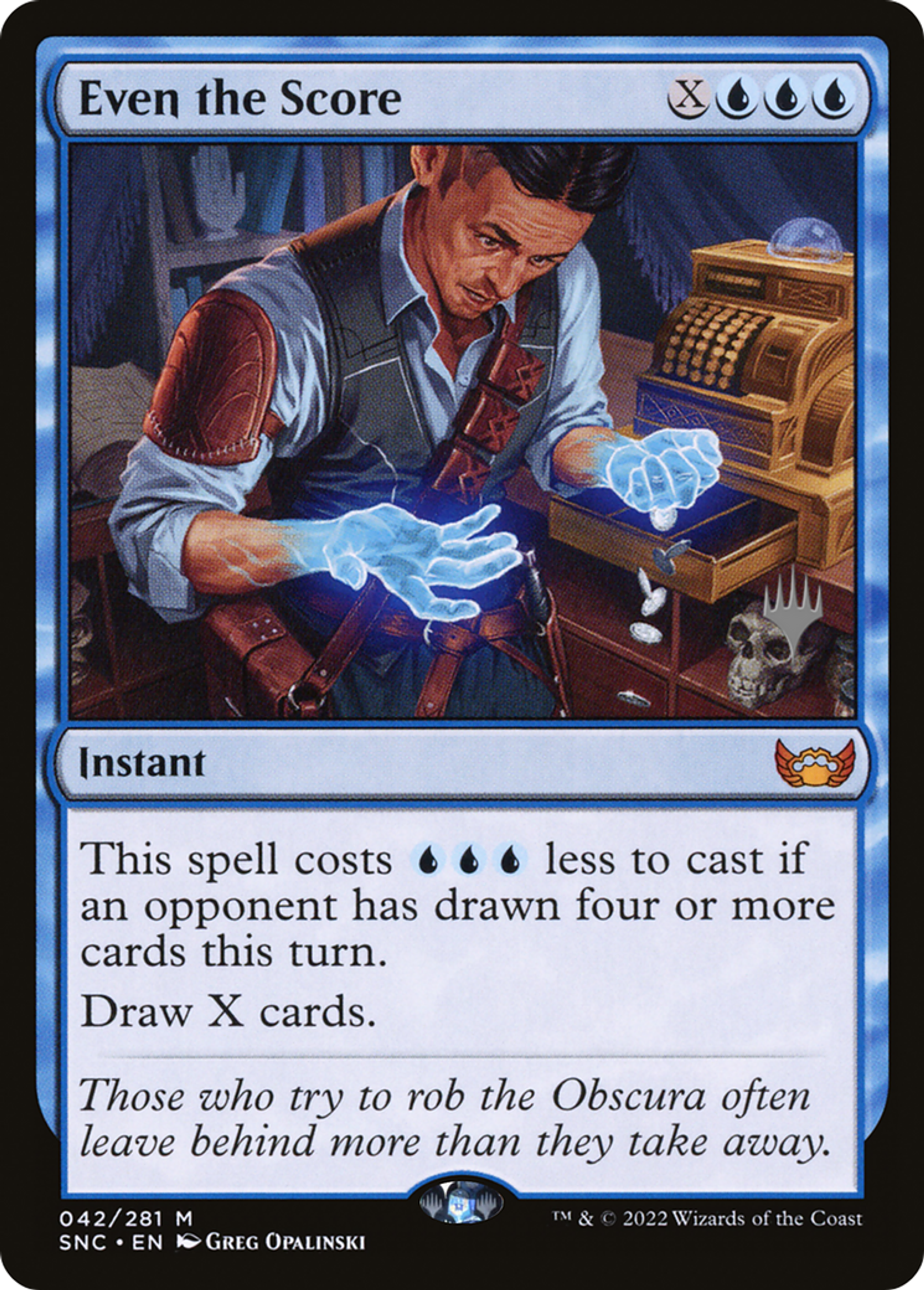 Even the Score — Streets of New Capenna Promos — Magic: The Gathering