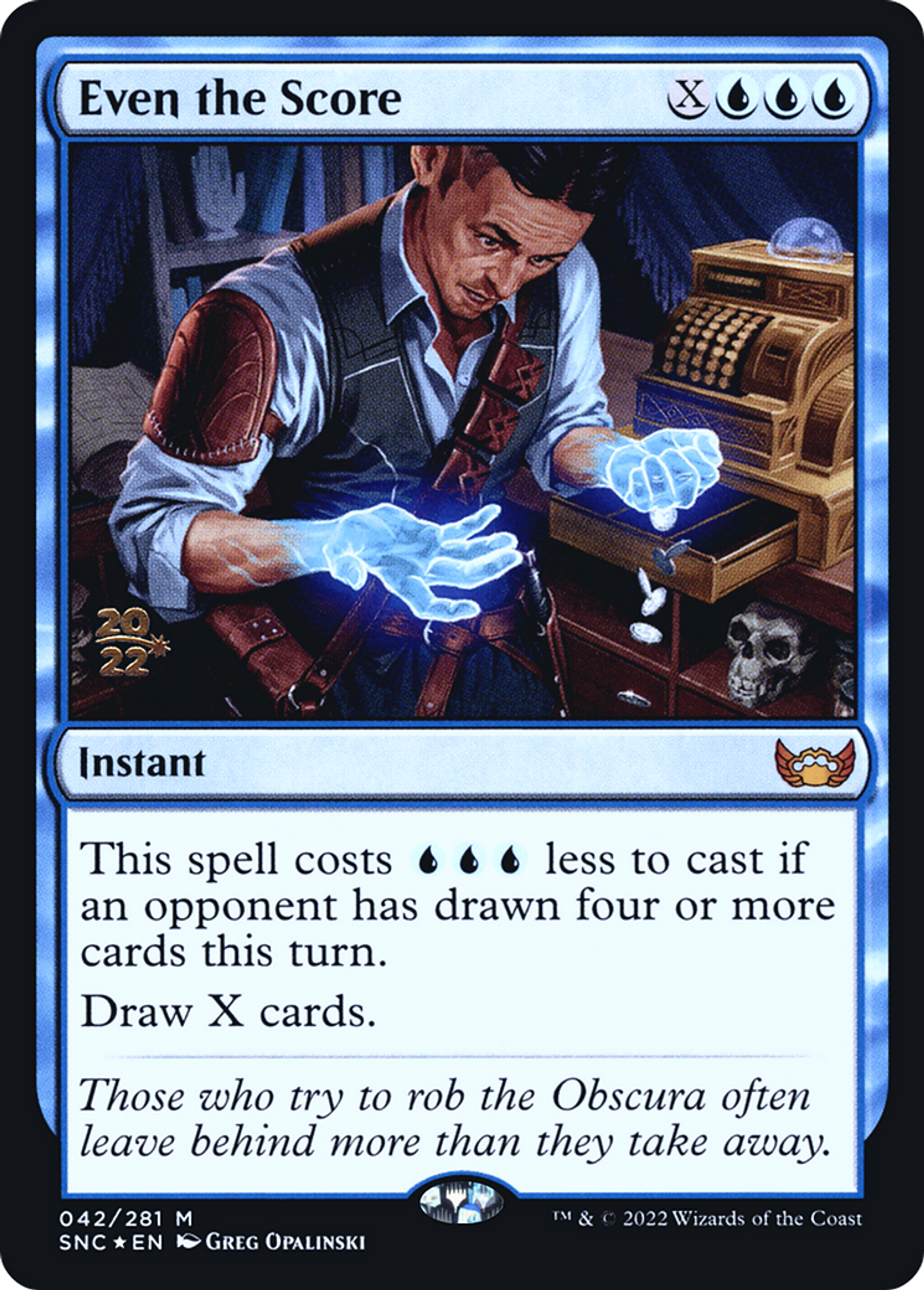 Even the Score — Streets of New Capenna Promos — Magic: The Gathering
