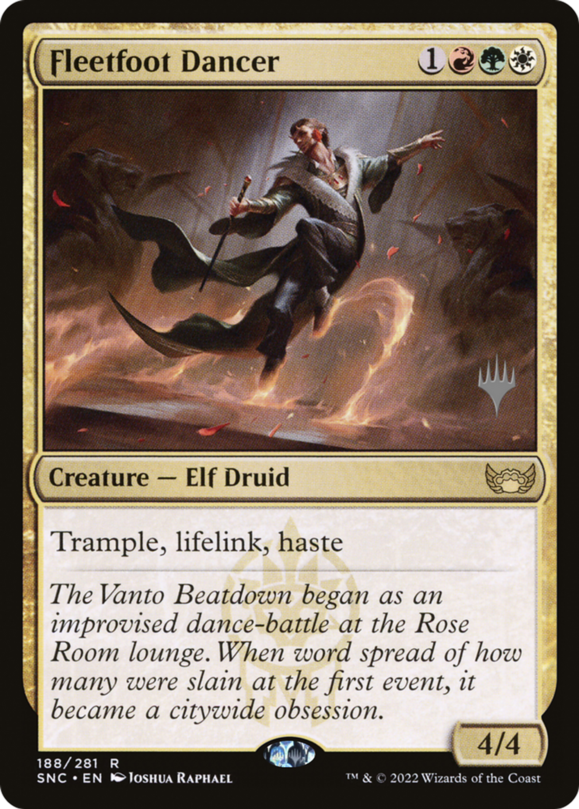 Danseur aux pas lestes — Streets of New Capenna Promos — Magic: The Gathering