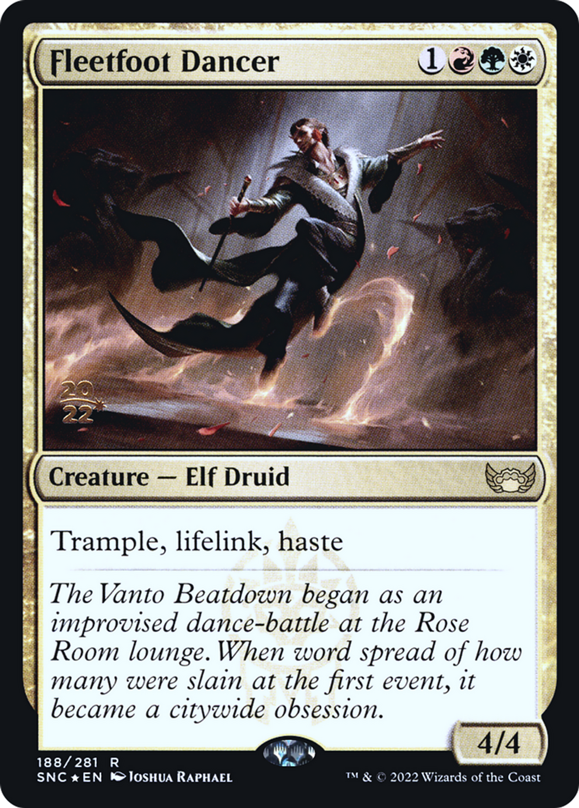 Danseur aux pas lestes — Streets of New Capenna Promos — Magic: The Gathering