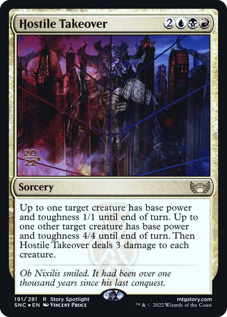 Hostile Takeover from Streets of New Capenna Promos - Magic: The Gathering