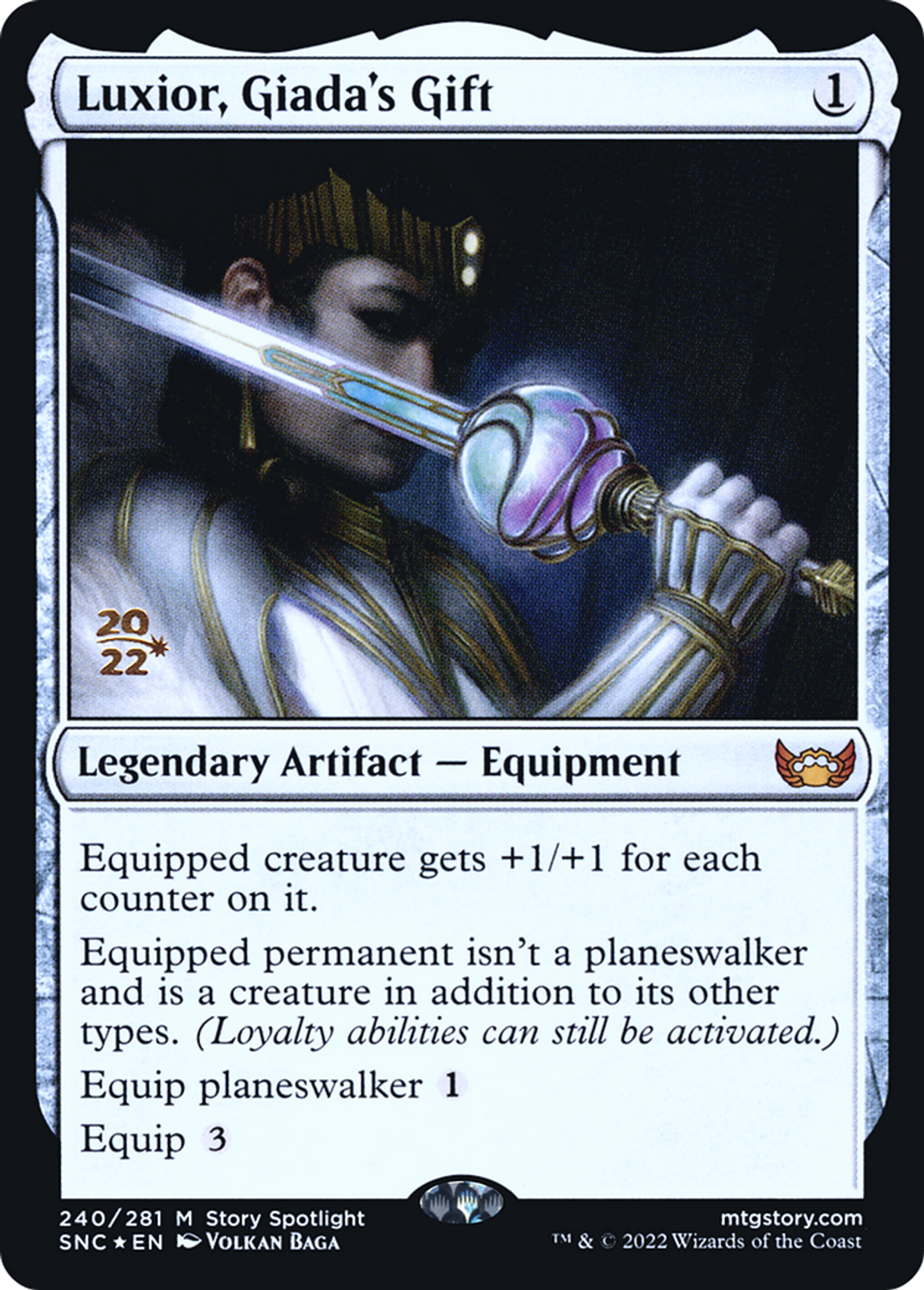 Luxior, don de Giada — Streets of New Capenna Promos — Magic: The Gathering