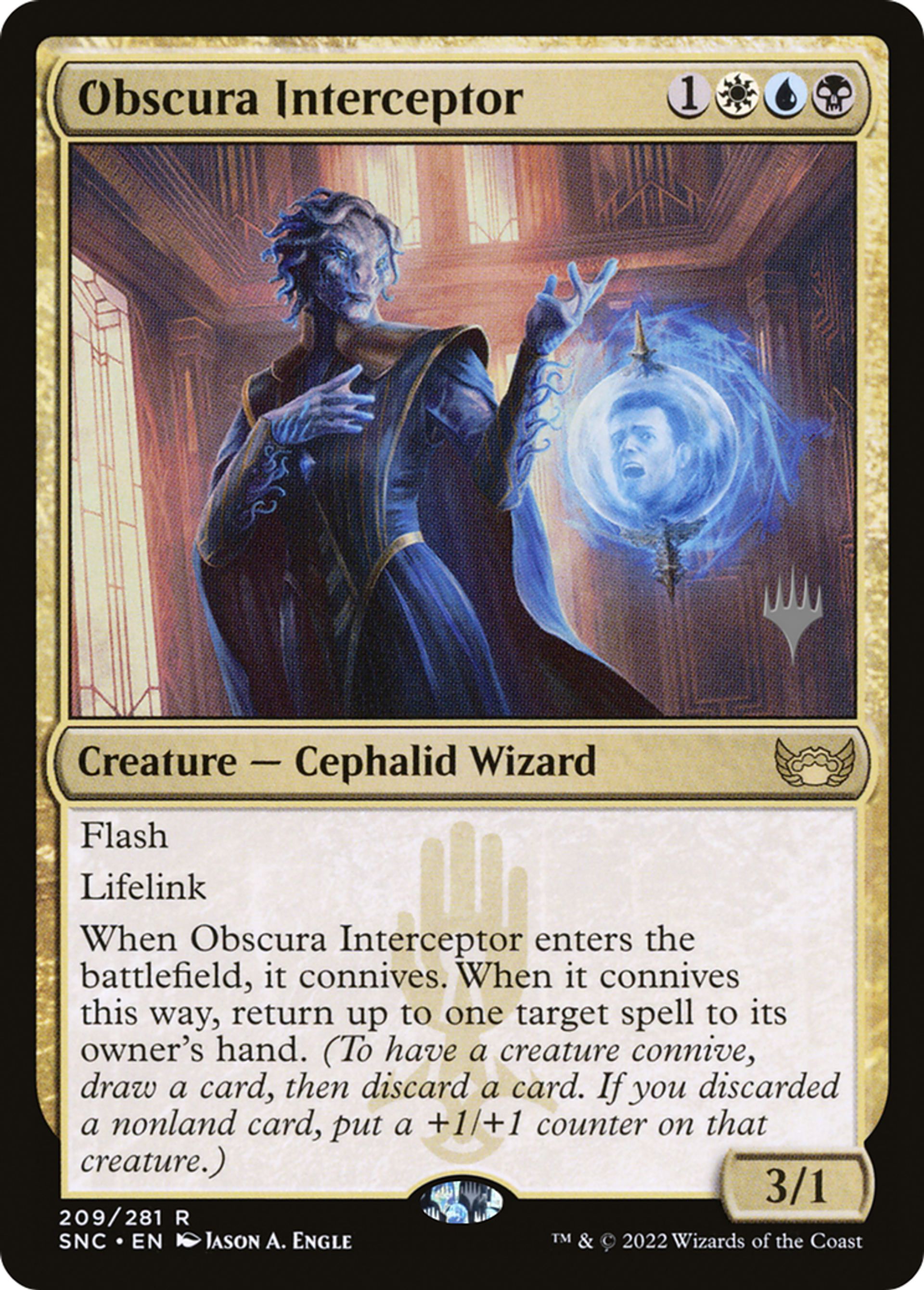 Interceptrice des Obscura — Streets of New Capenna Promos — Magic: The Gathering