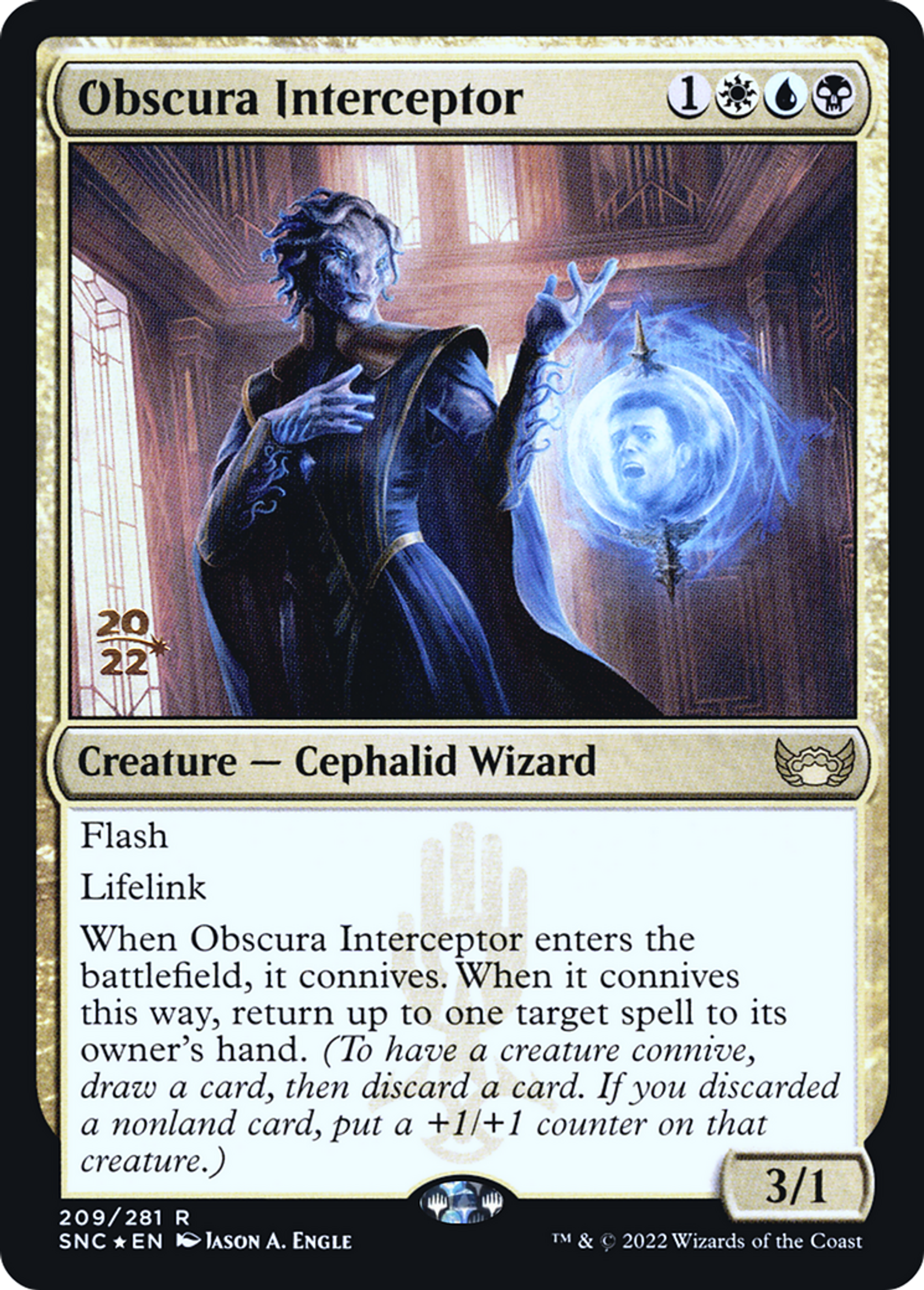 Interceptrice des Obscura — Streets of New Capenna Promos — Magic: The Gathering