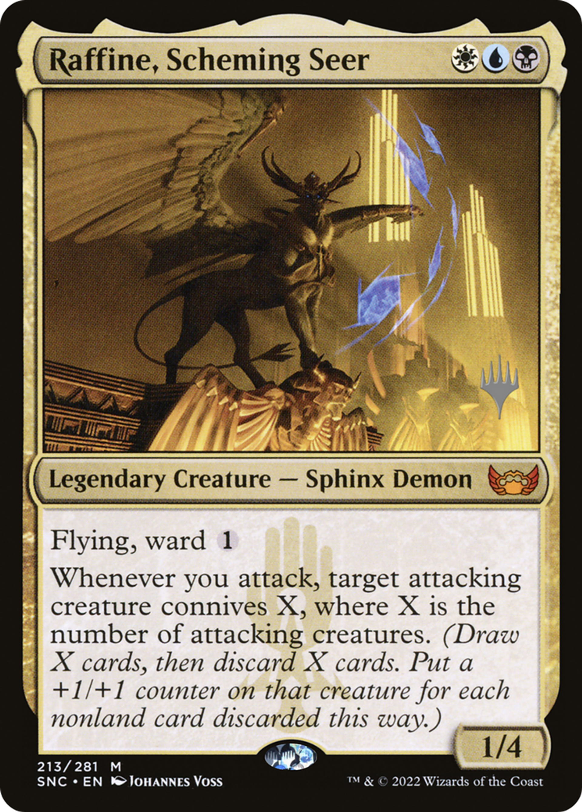 Raffine, Scheming Seer — Streets of New Capenna Promos — Magic: The Gathering