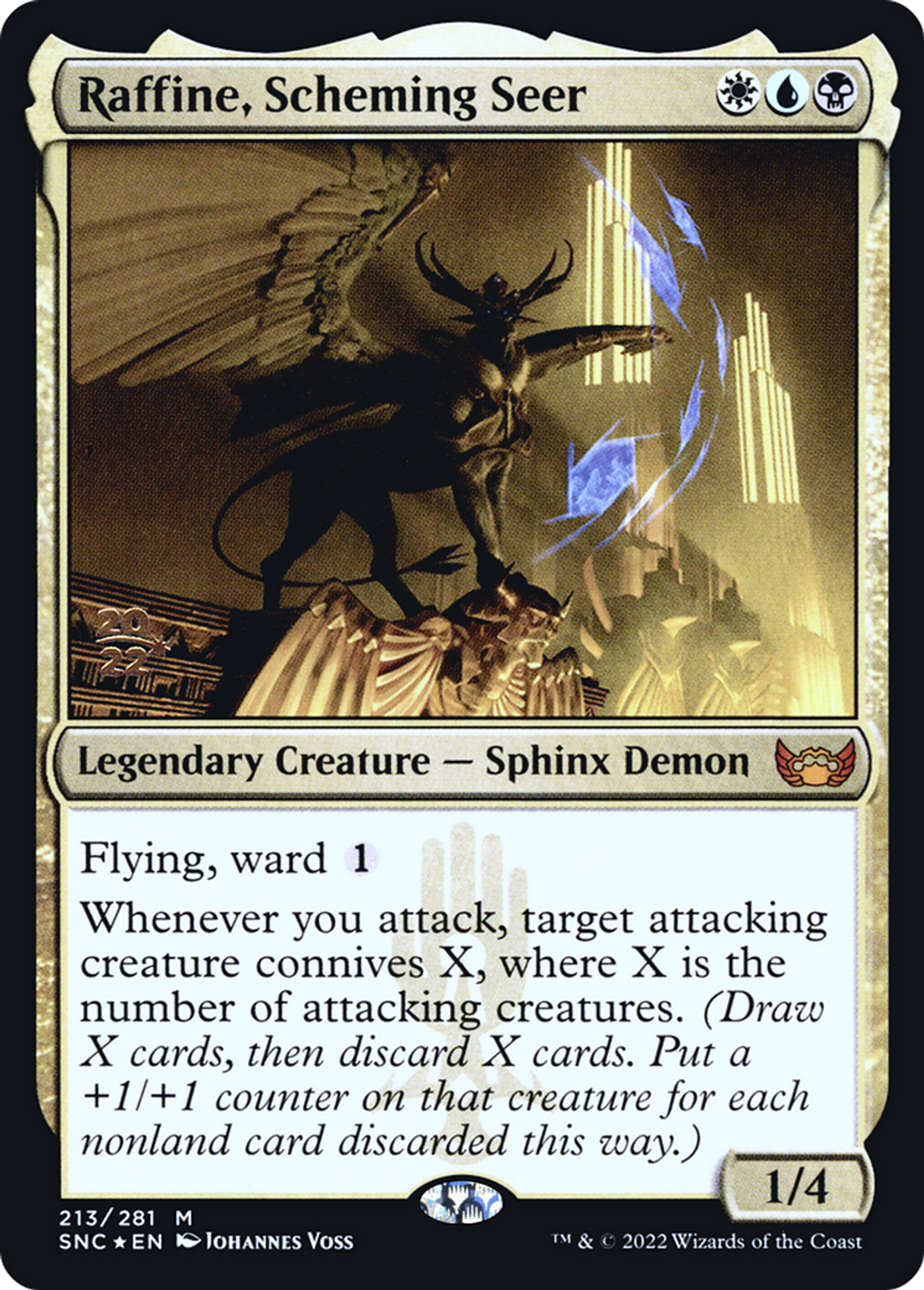 Raffine, Scheming Seer — Streets of New Capenna Promos — Magic: The Gathering