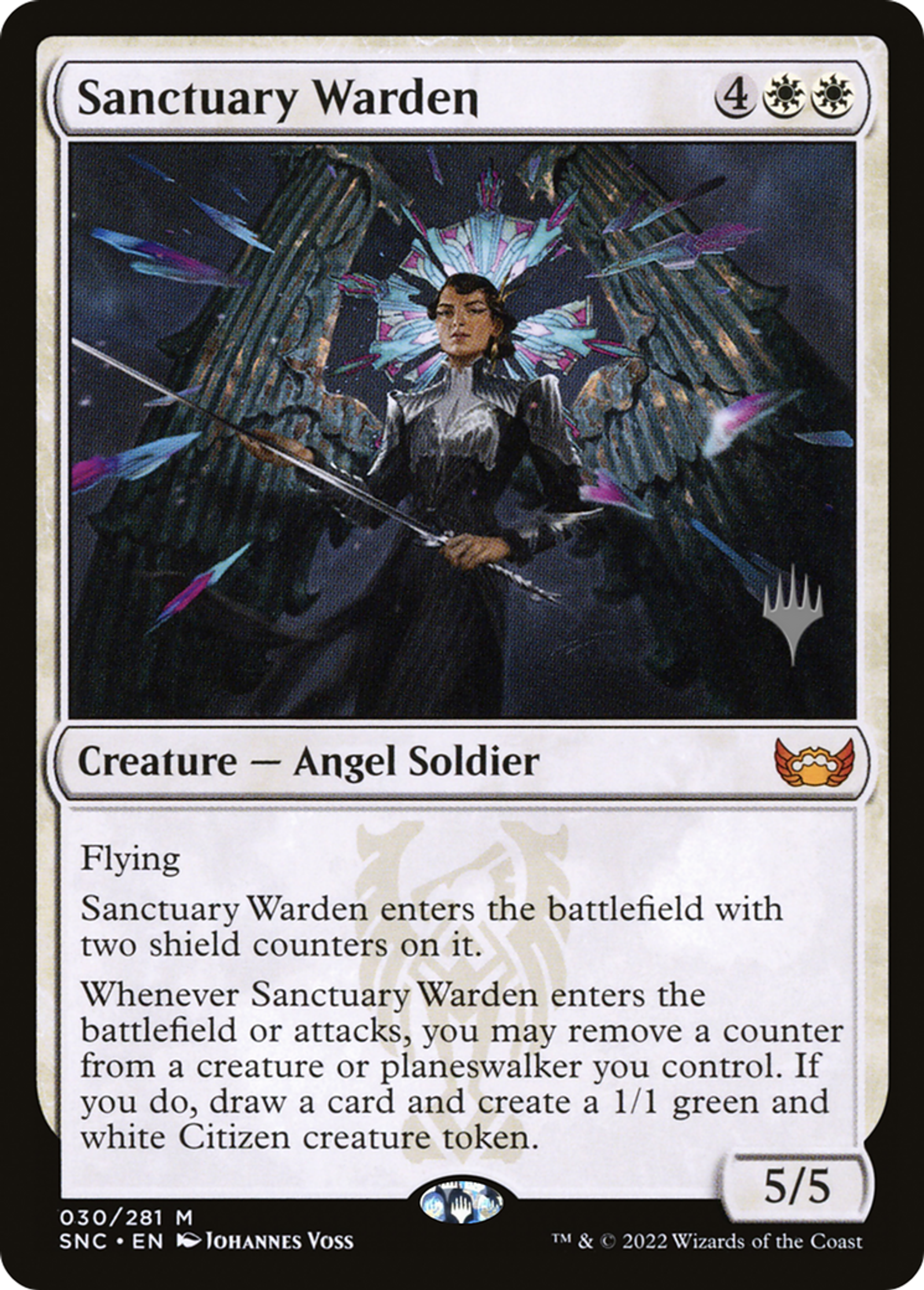 Sanctuary Warden — Streets of New Capenna Promos — Magic: The Gathering