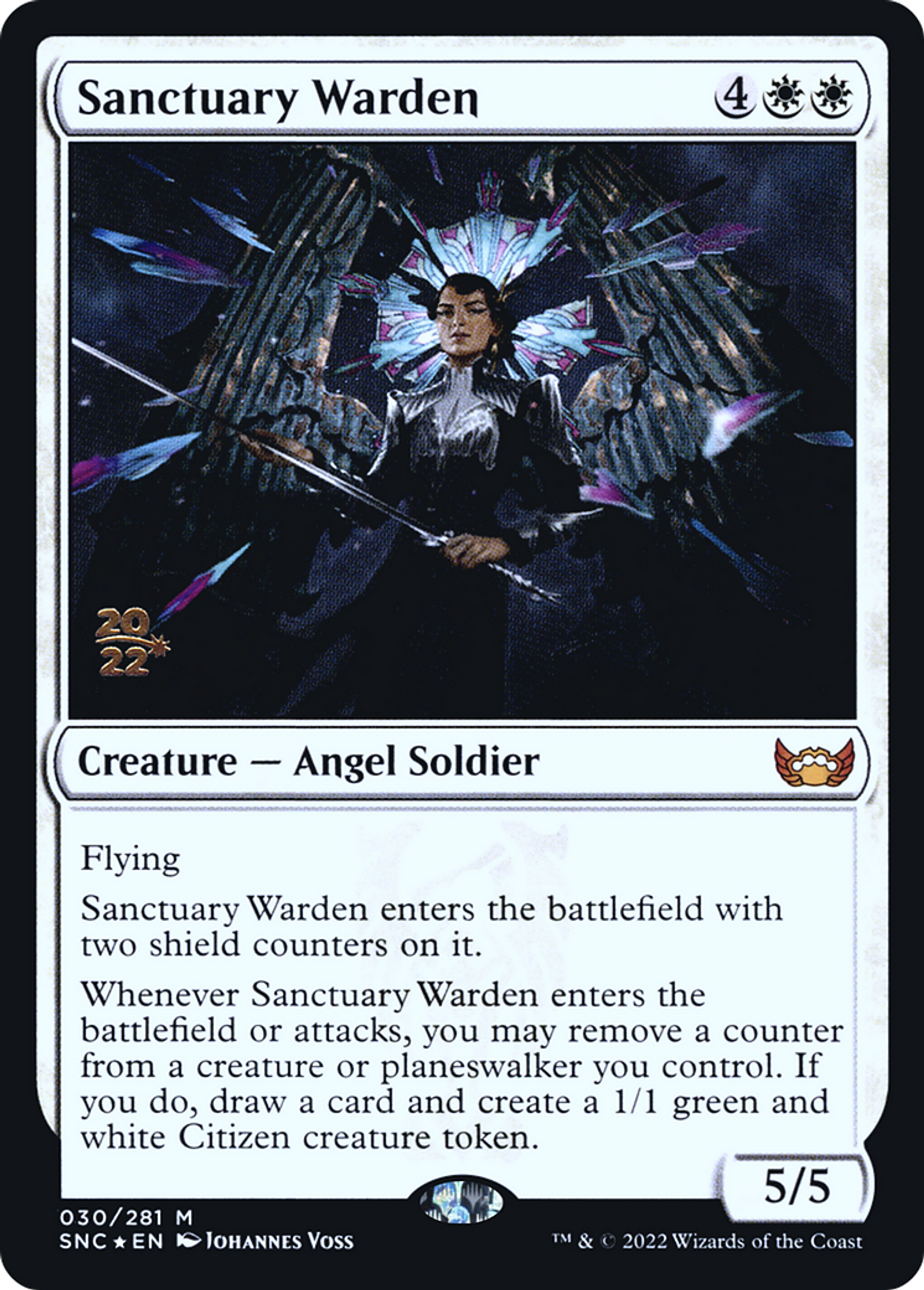 Sanctuary Warden — Streets of New Capenna Promos — Magic: The Gathering