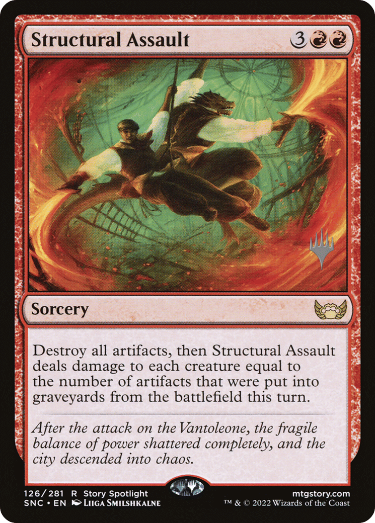 Structural Assault — Streets of New Capenna Promos — Magic: The Gathering