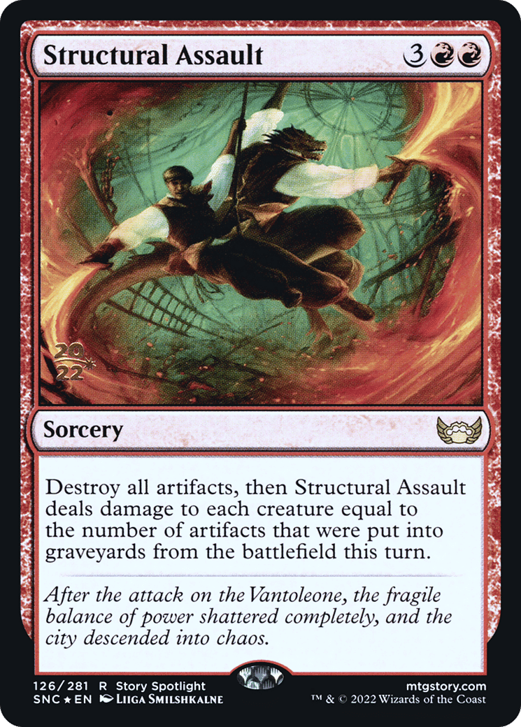 Structural Assault — Streets of New Capenna Promos — Magic: The Gathering