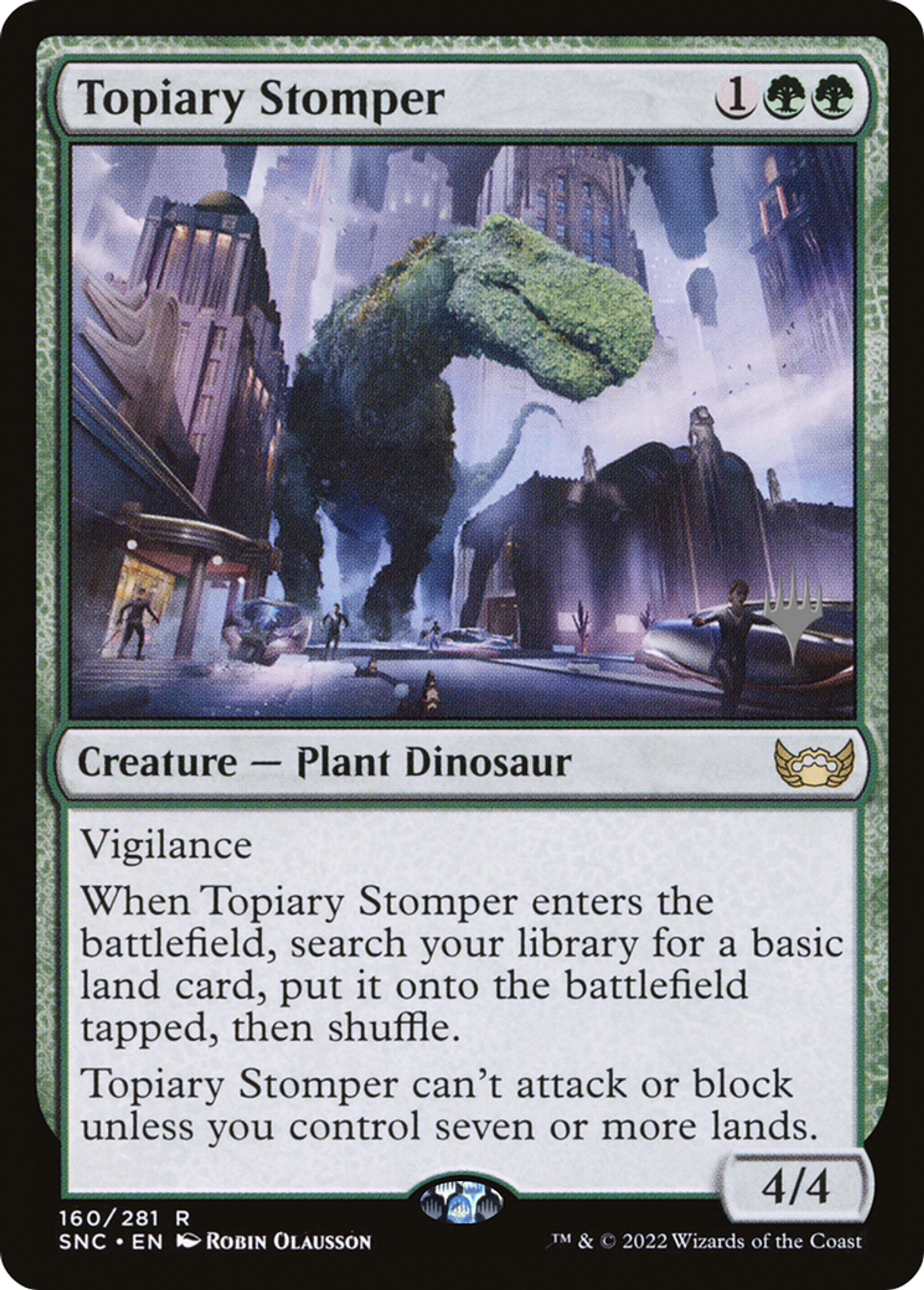Piétineur topiaire — Streets of New Capenna Promos — Magic: The Gathering