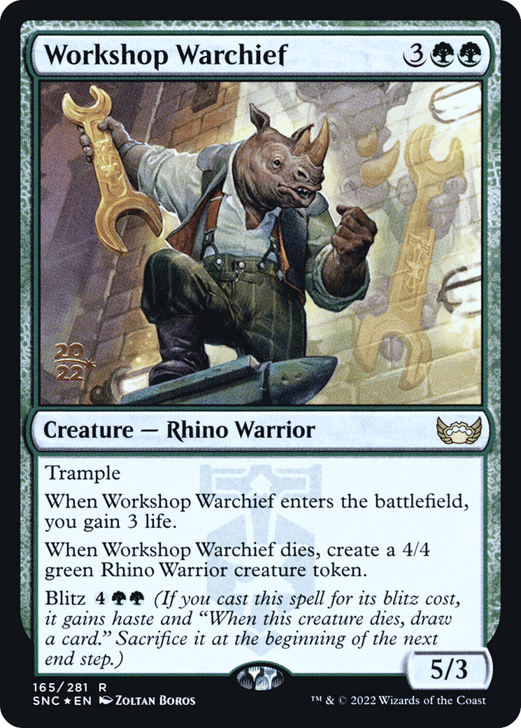 Workshop Warchief — Streets of New Capenna Promos — Magic: The Gathering