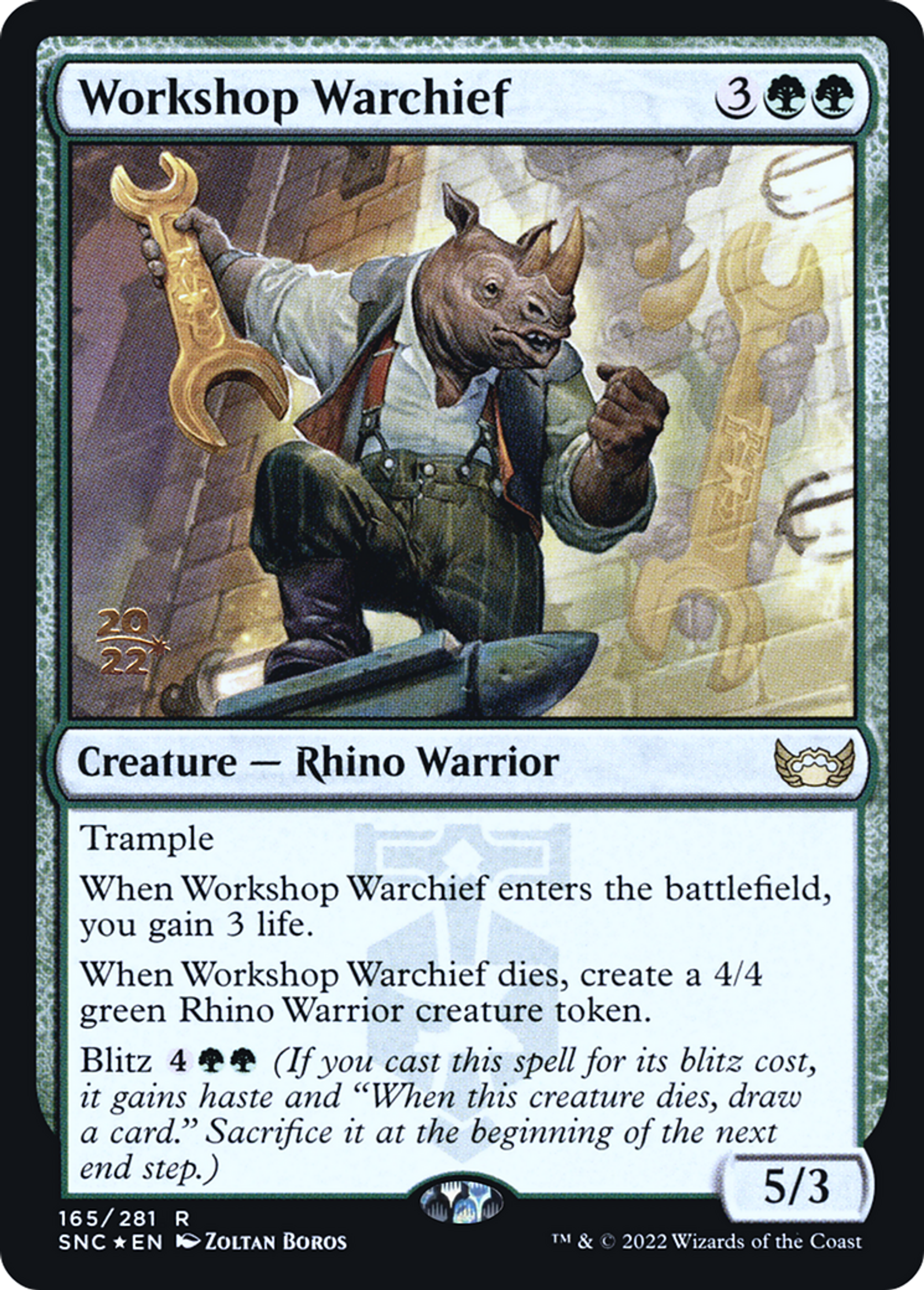 Chef de guerre d'atelier — Streets of New Capenna Promos — Magic: The Gathering