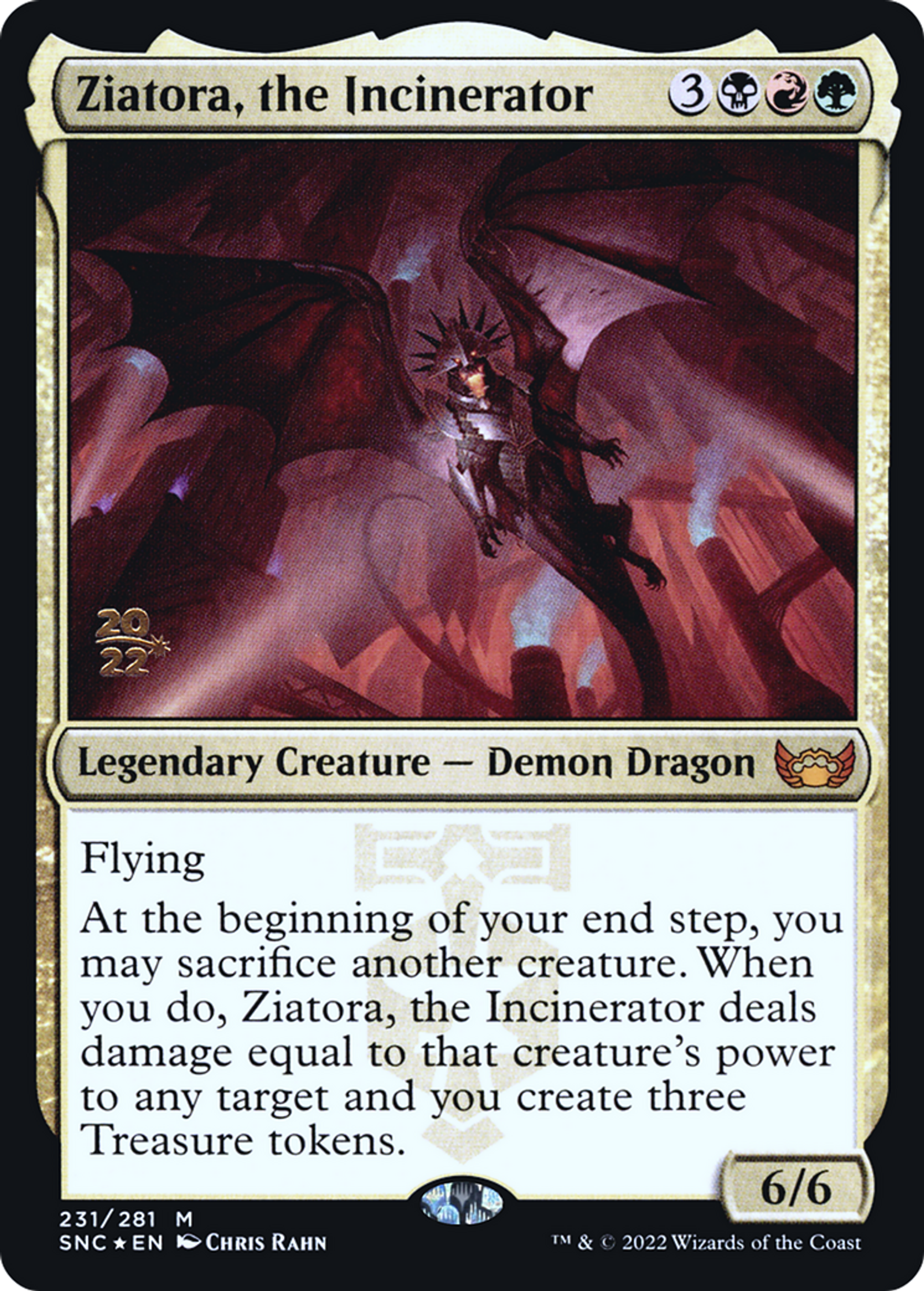 Ziatora, the Incinerator — Streets of New Capenna Promos — Magic: The Gathering