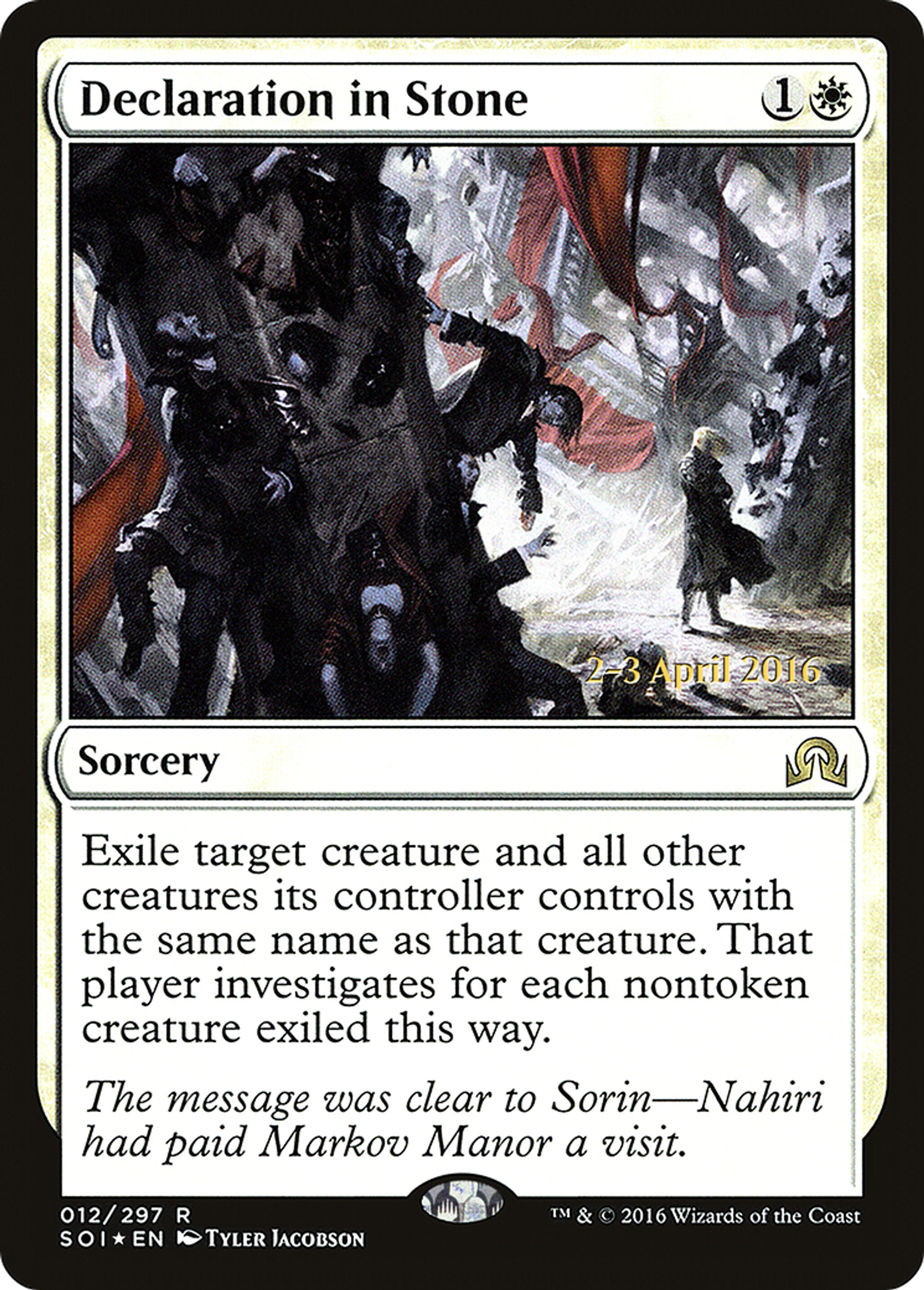 Declaration in Stone — Shadows over Innistrad Promos — Magic: The Gathering