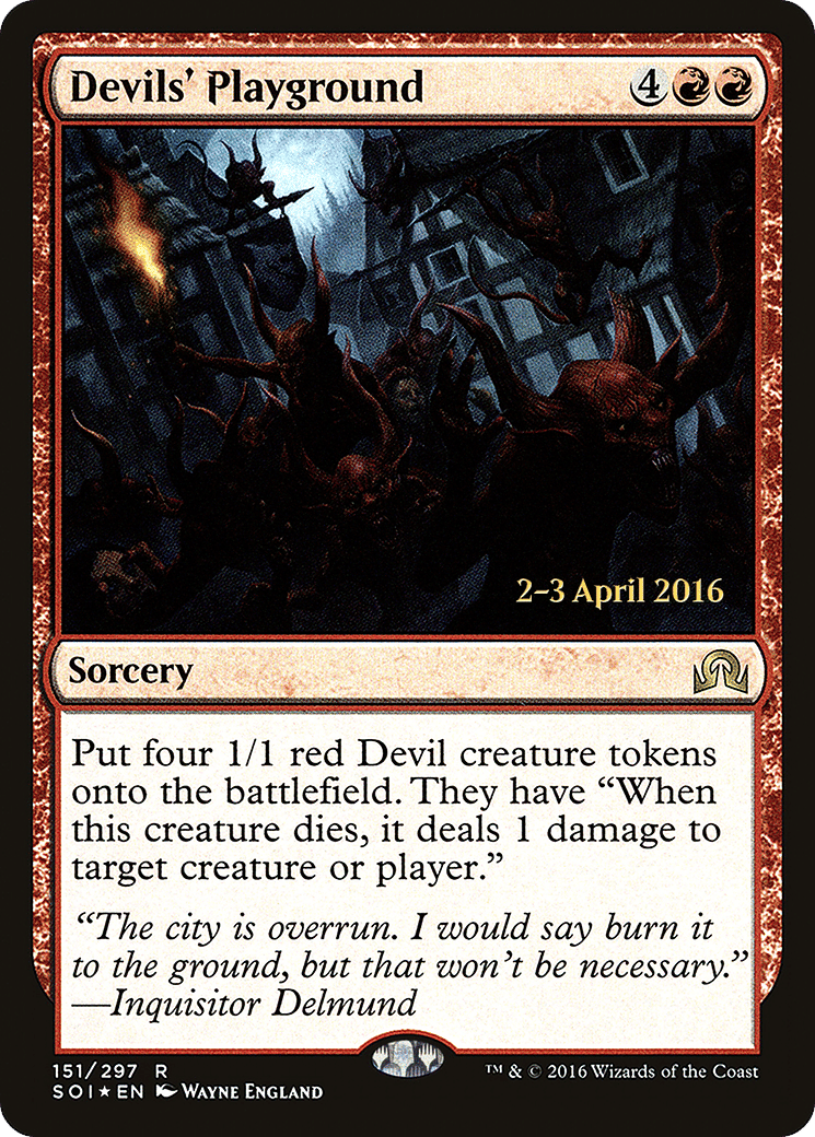 Terrain de jeu des diables from Shadows over Innistrad Promos - Magic: The Gathering