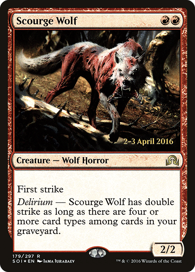 Scourge Wolf — Shadows over Innistrad Promos — Magic: The Gathering