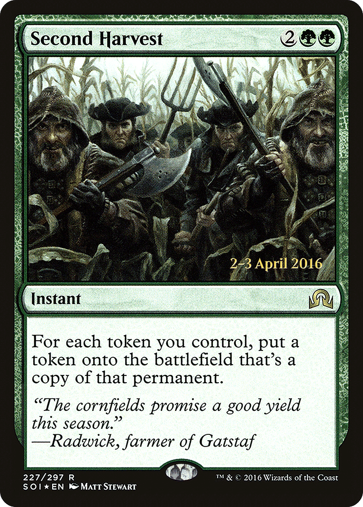 Second Harvest — Shadows over Innistrad Promos — Magic: The Gathering