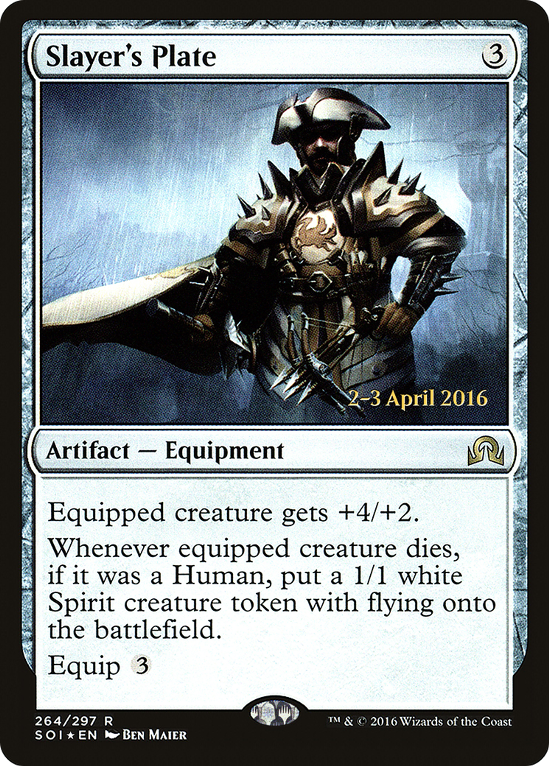 Slayer's Plate — Shadows over Innistrad Promos — Magic: The Gathering