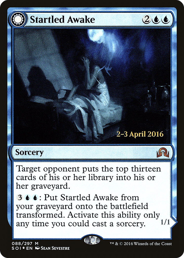 Startled Awake // Persistent Nightmare — Shadows over Innistrad Promos — Magic: The Gathering