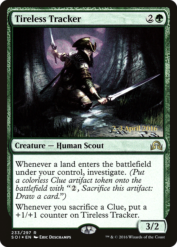 Tireless Tracker — Shadows over Innistrad Promos — Magic: The Gathering