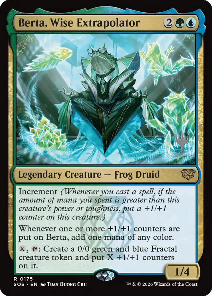 Berta, sage extrapolatrice from Secrets of Strixhaven Promos - Magic: The Gathering