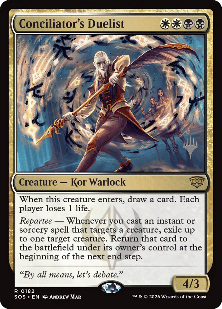 Conciliator's Duelist — Secrets of Strixhaven Promos — Magic: The Gathering