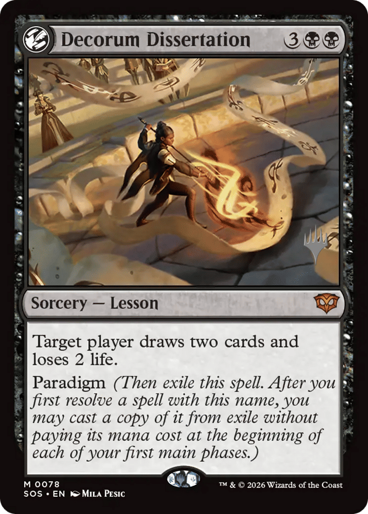 Decorum Dissertation — Secrets of Strixhaven Promos — Magic: The Gathering