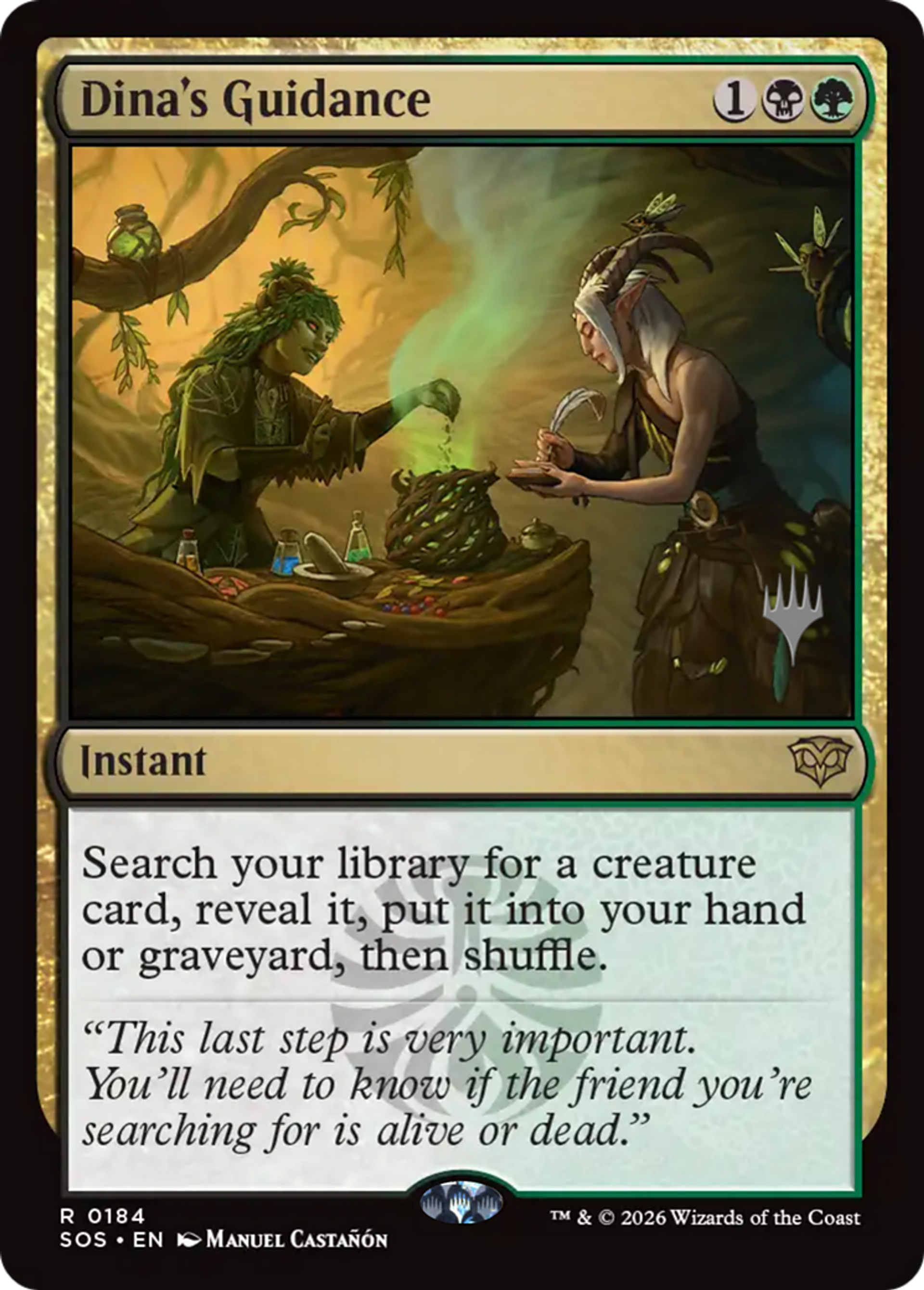 Dina's Guidance — Secrets of Strixhaven Promos — Magic: The Gathering