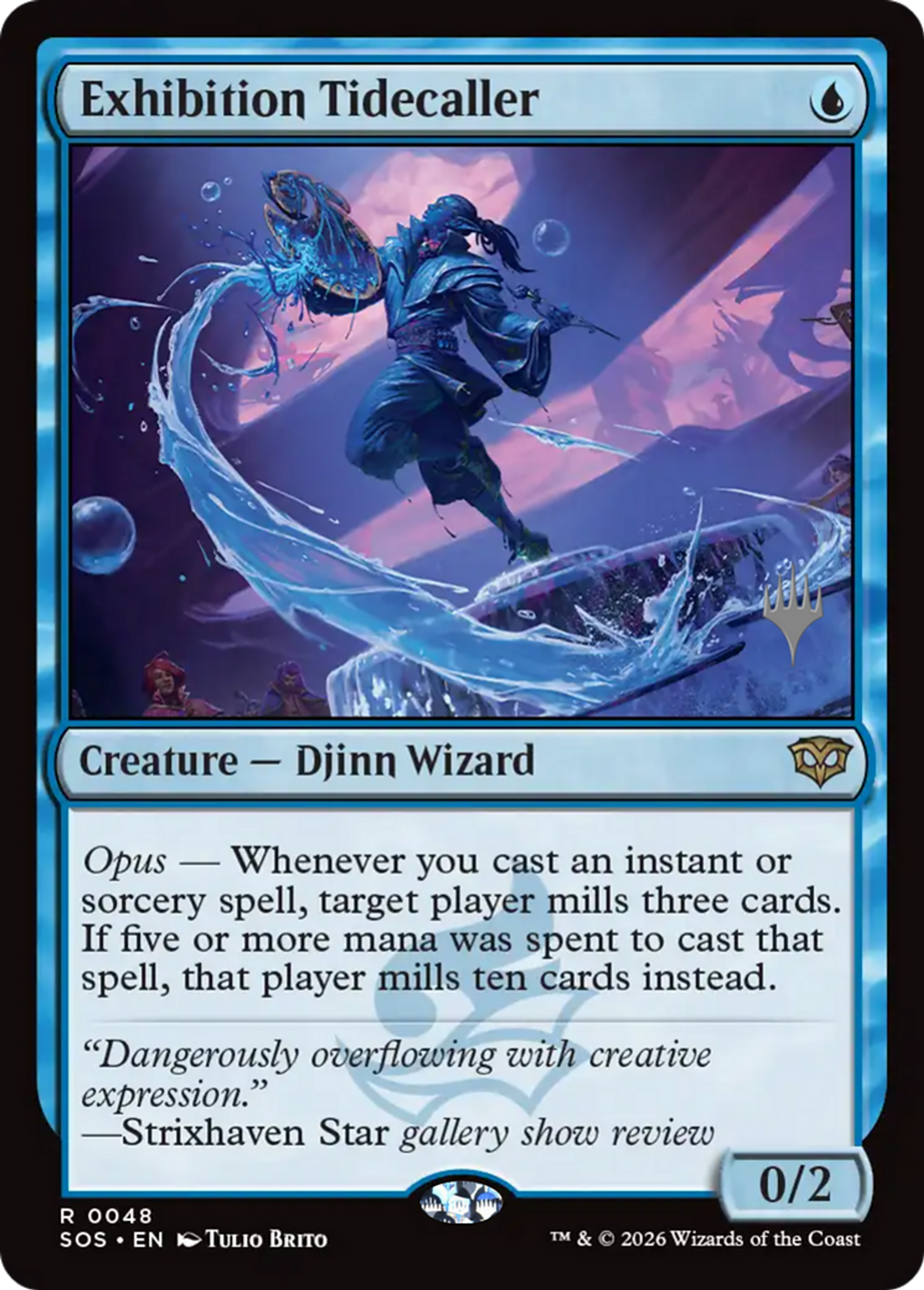 Exhibition Tidecaller — Secrets of Strixhaven Promos — Magic: The Gathering