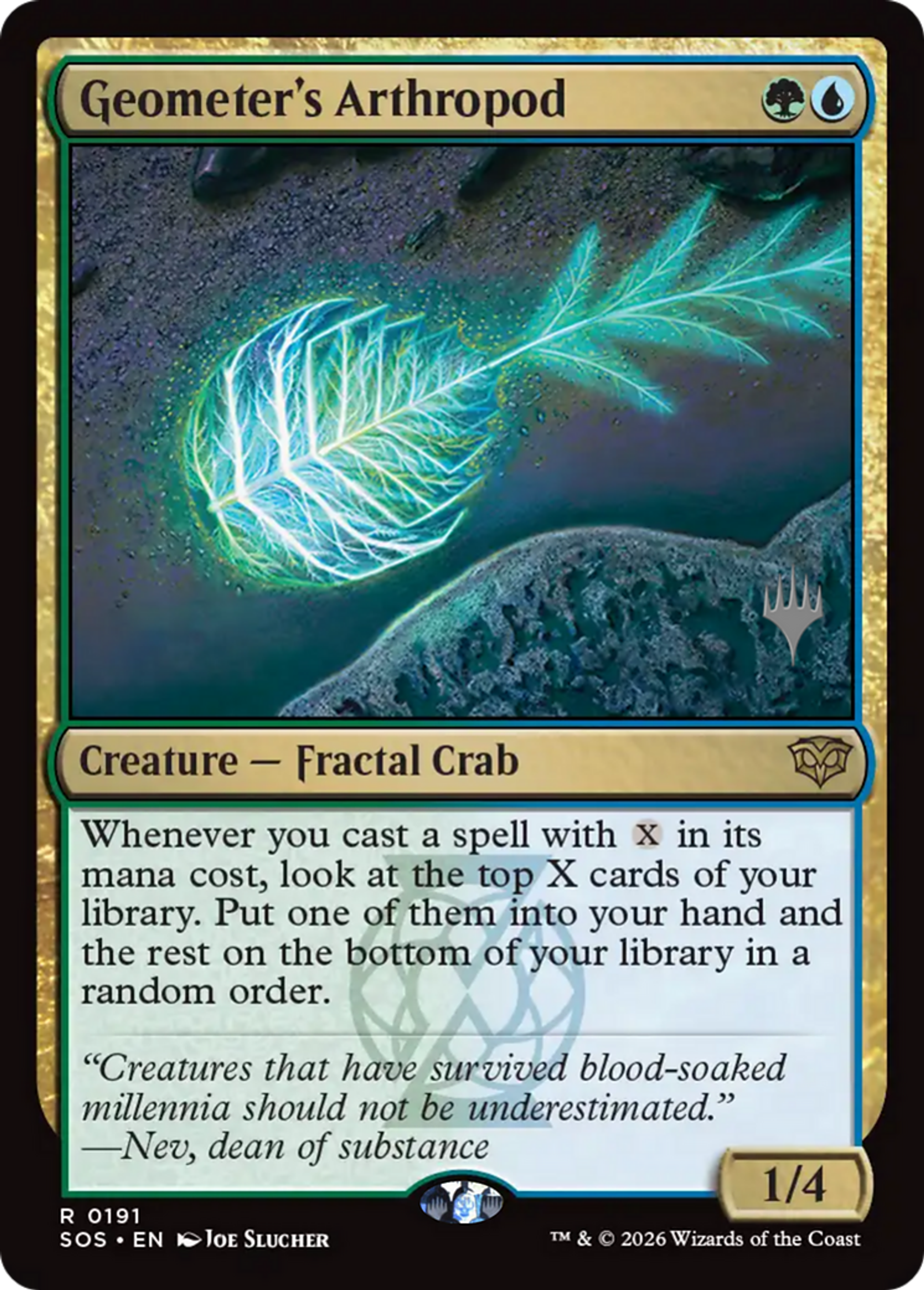 Geometer's Arthropod — Secrets of Strixhaven Promos — Magic: The Gathering