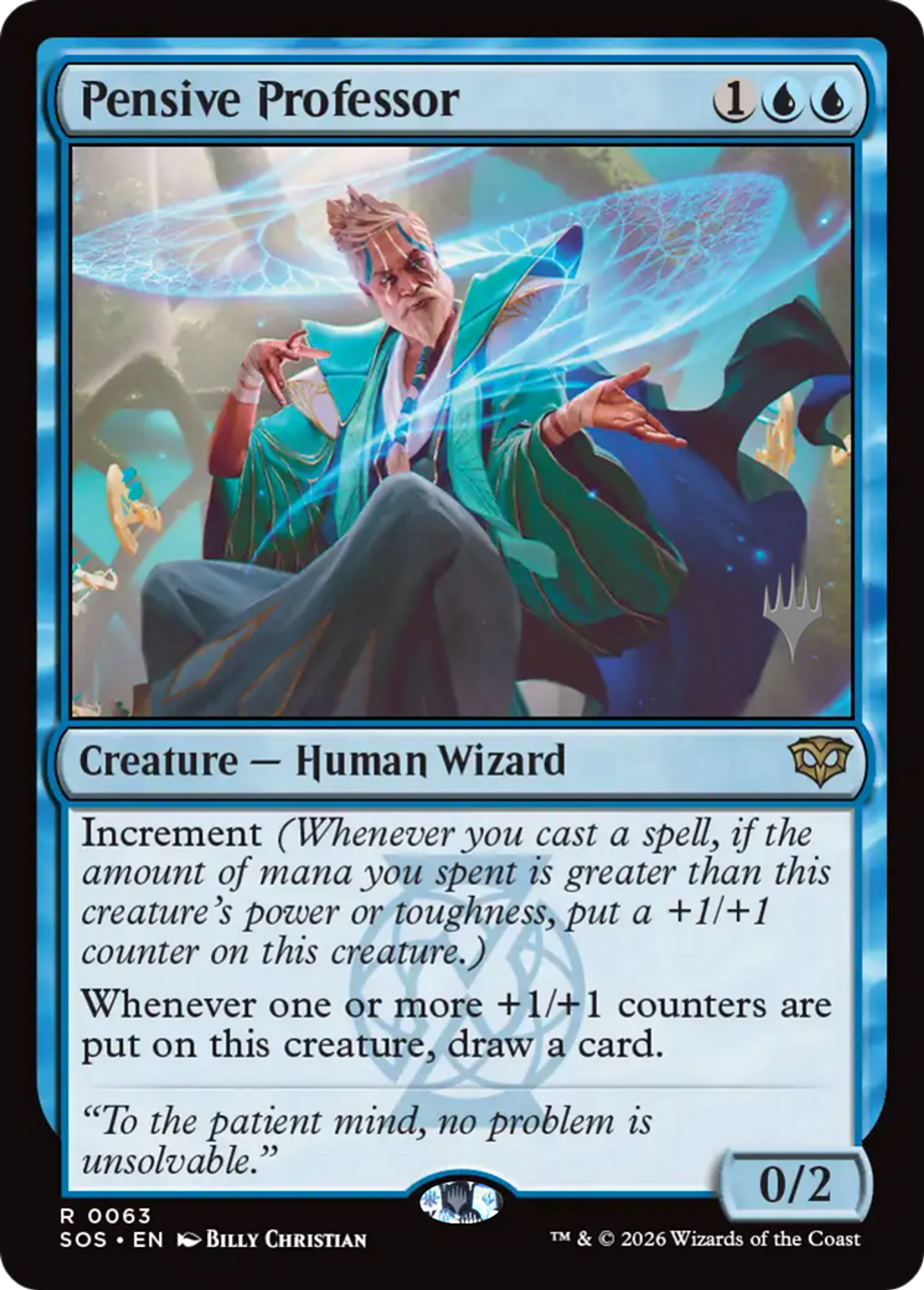 Pensive Professor — Secrets of Strixhaven Promos — Magic: The Gathering