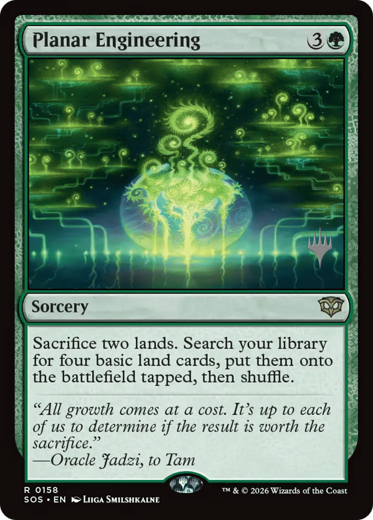 Ingénierie planaire from Secrets of Strixhaven Promos - Magic: The Gathering