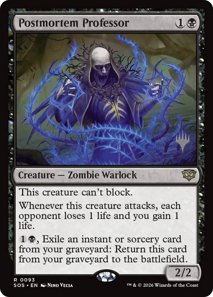 Postmortem Professor — Secrets of Strixhaven Promos — Magic: The Gathering