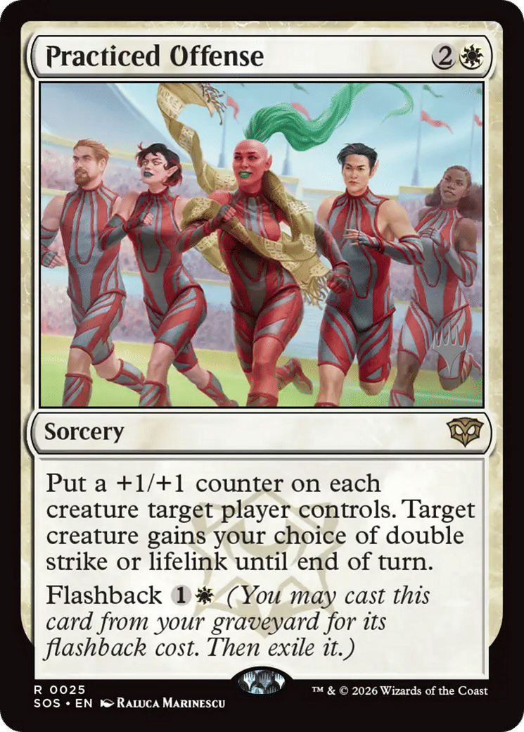 Practiced Offense — Secrets of Strixhaven Promos — Magic: The Gathering