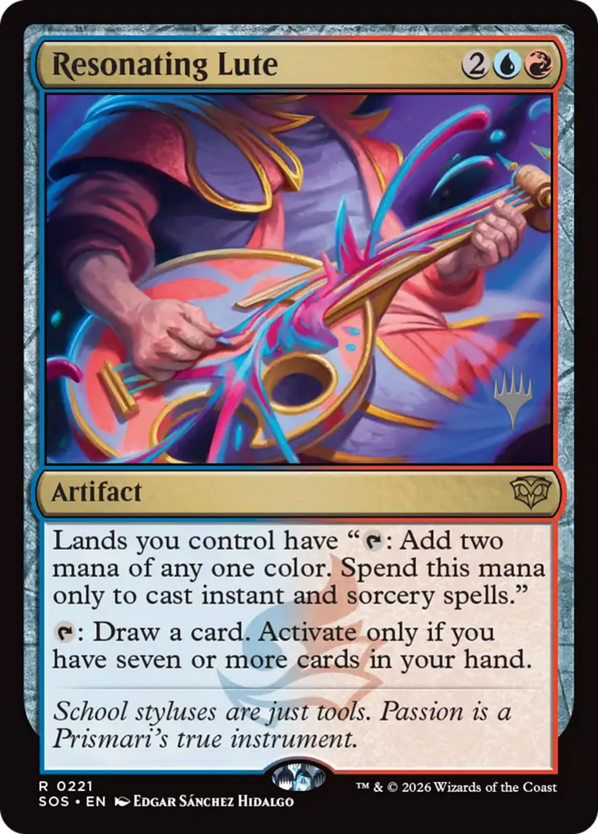 Resonating Lute — Secrets of Strixhaven Promos — Magic: The Gathering