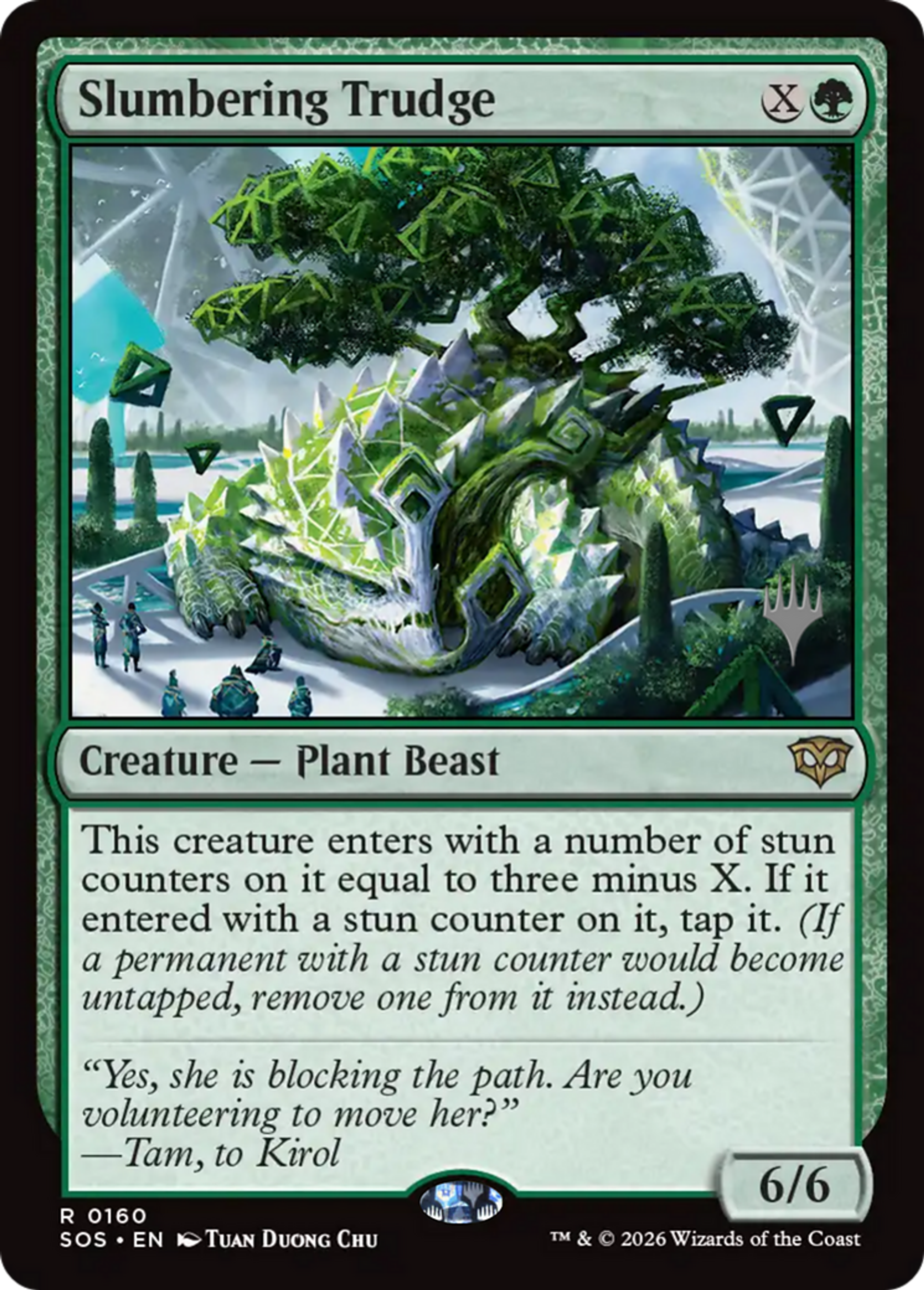 Slumbering Trudge — Secrets of Strixhaven Promos — Magic: The Gathering