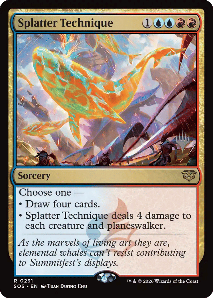 Splatter Technique — Secrets of Strixhaven Promos — Magic: The Gathering