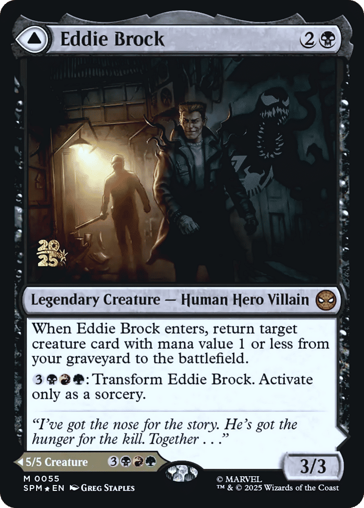 Eddie Brock // Venom, Lethal Protector — Marvel's Spider-Man Promos — Magic: The Gathering